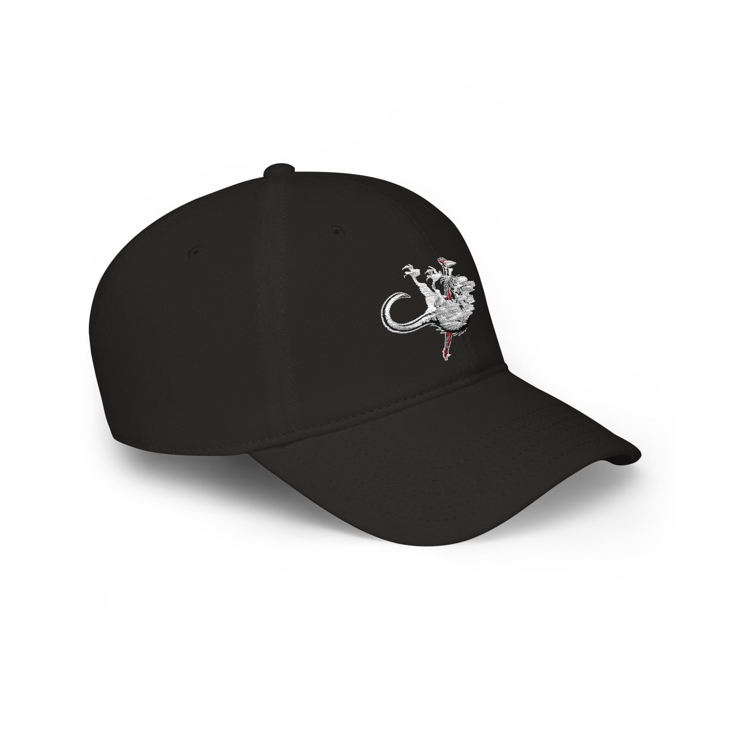 Lizard Embroidered Low Profile Baseball Cap