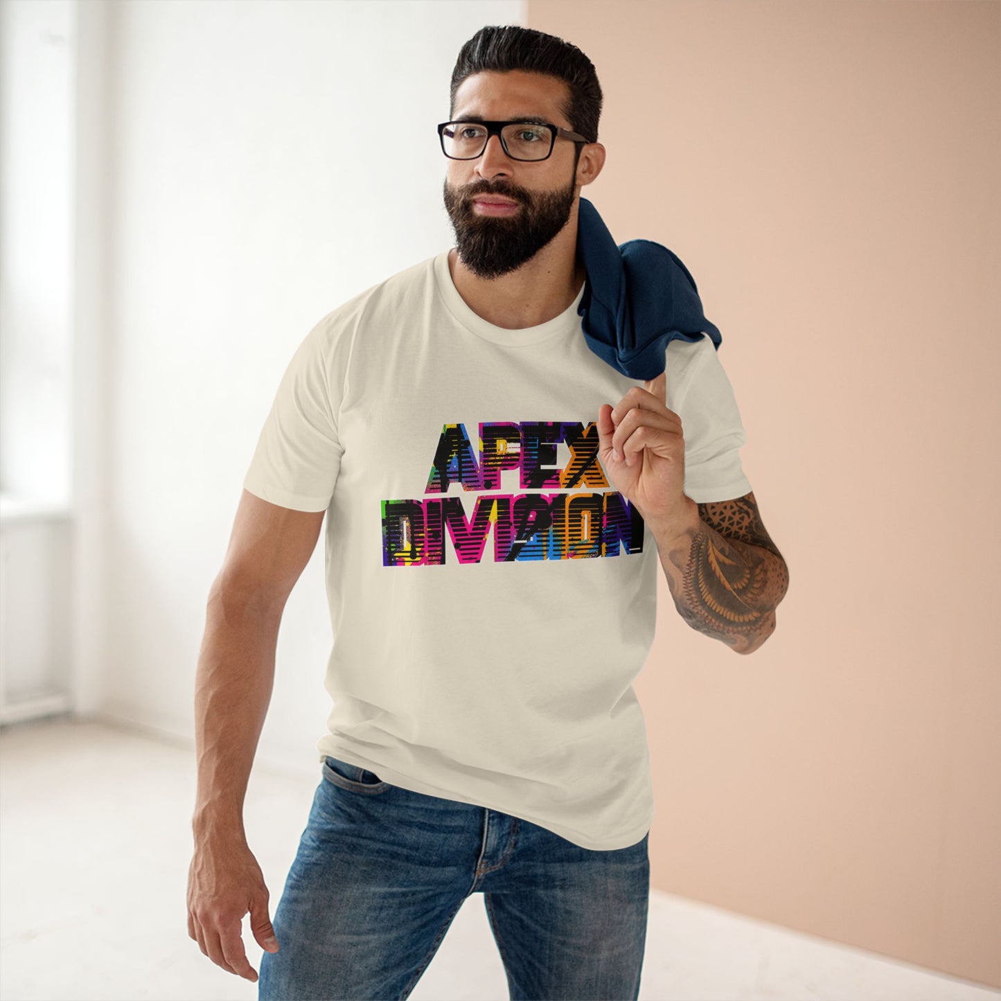 Apex Division Graphic Tee — Bold Neon Glitch 'Be Ruthless' Streetwear T-Shirt
