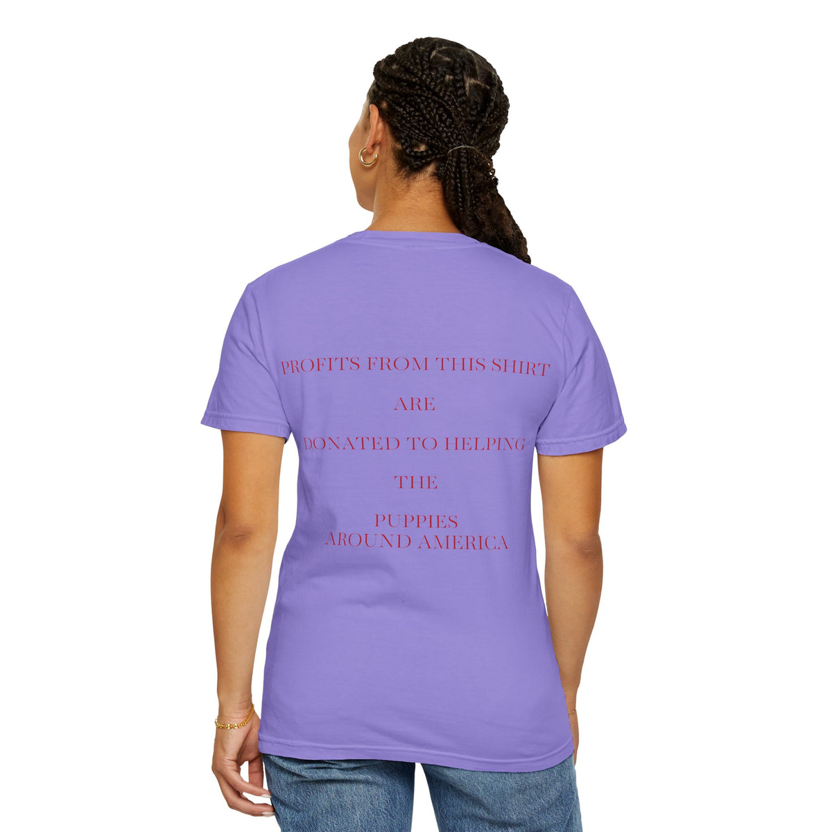 Born Broken Co. Graphic T-Shirt — 'Fight Abuse, Not Dogs' Statement Tee