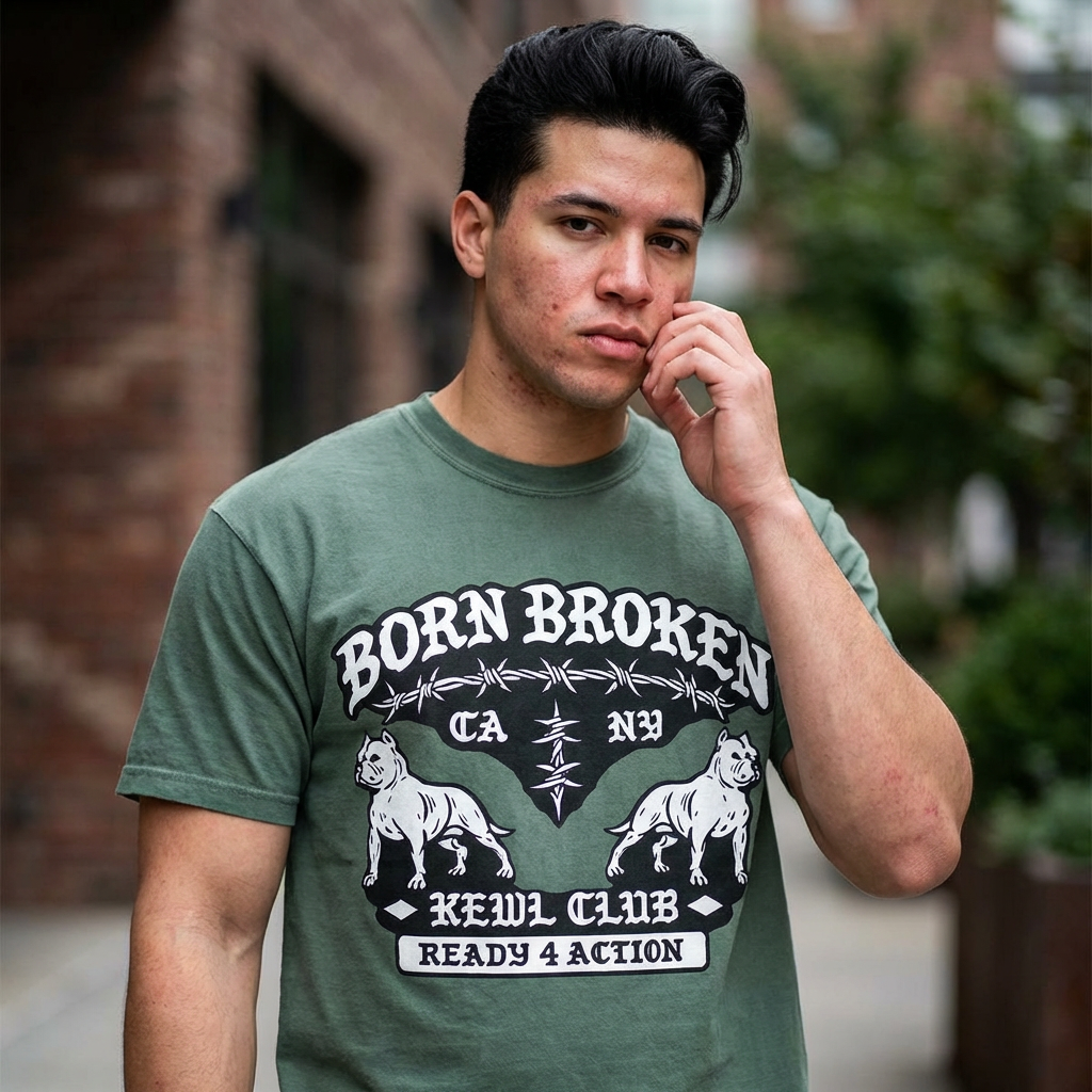Born Broke Devil Club T-Shirt — "Ready 4 Action" Graphic Tee
