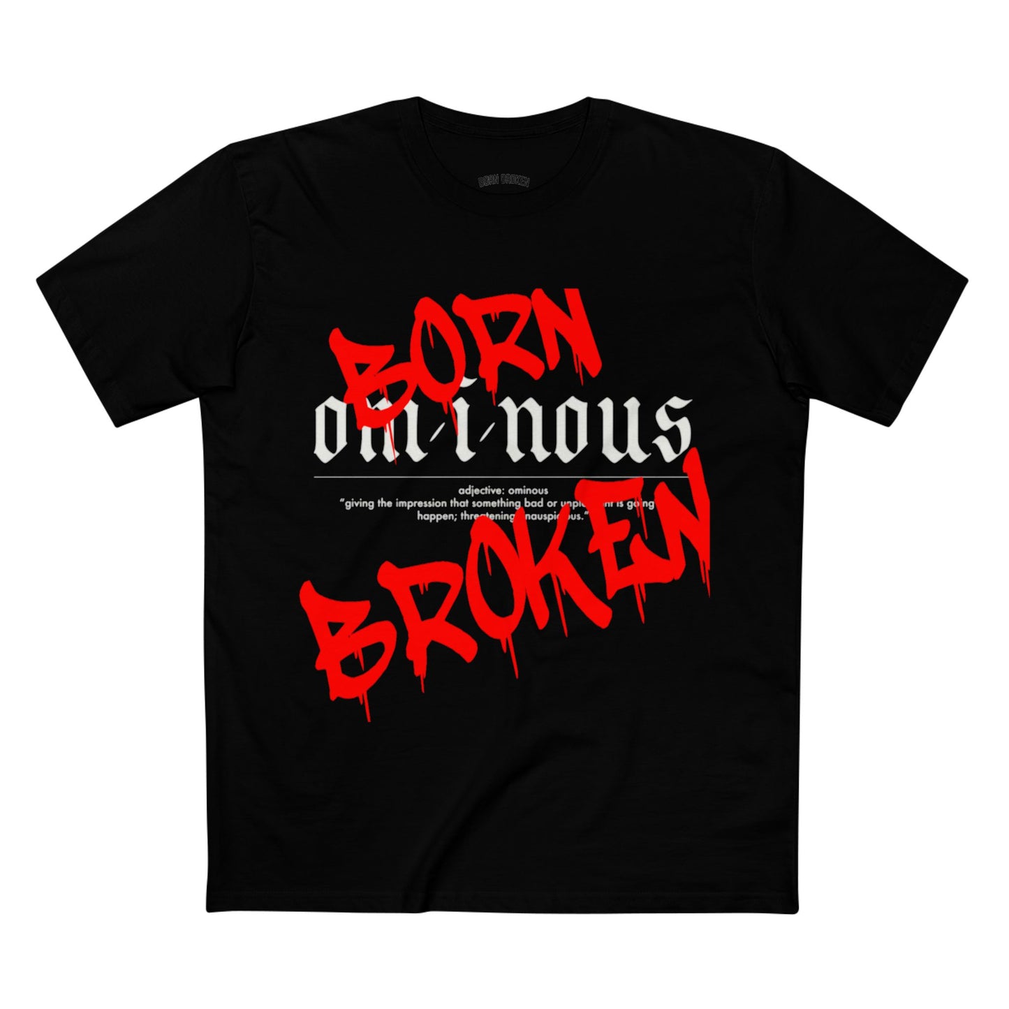 T-Shirt — Ominous Graphic Tee “Fuck the World” Red Streetwear