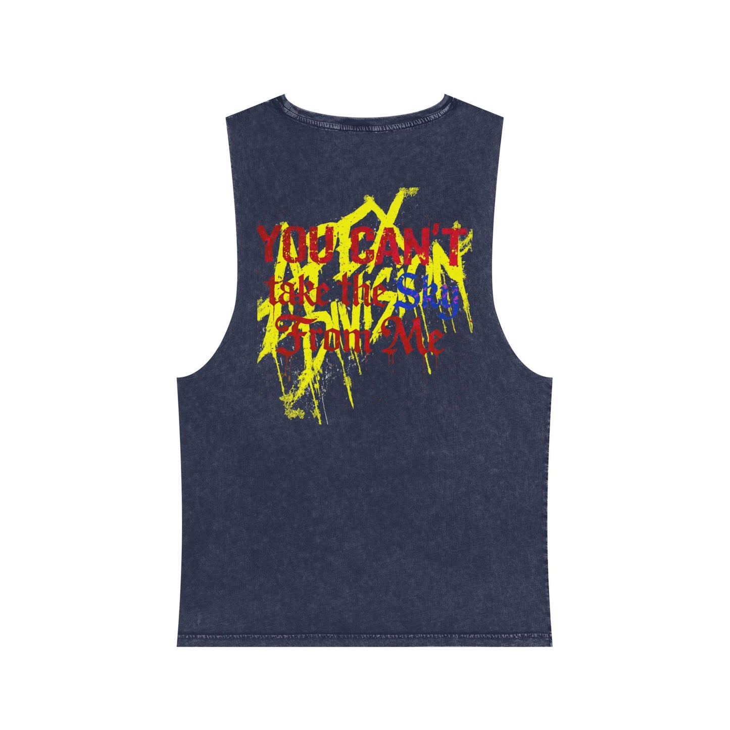 Apex Division Stonewash Tank Top — 'You Can't Kill What You Don't Own' Grunge Graphic