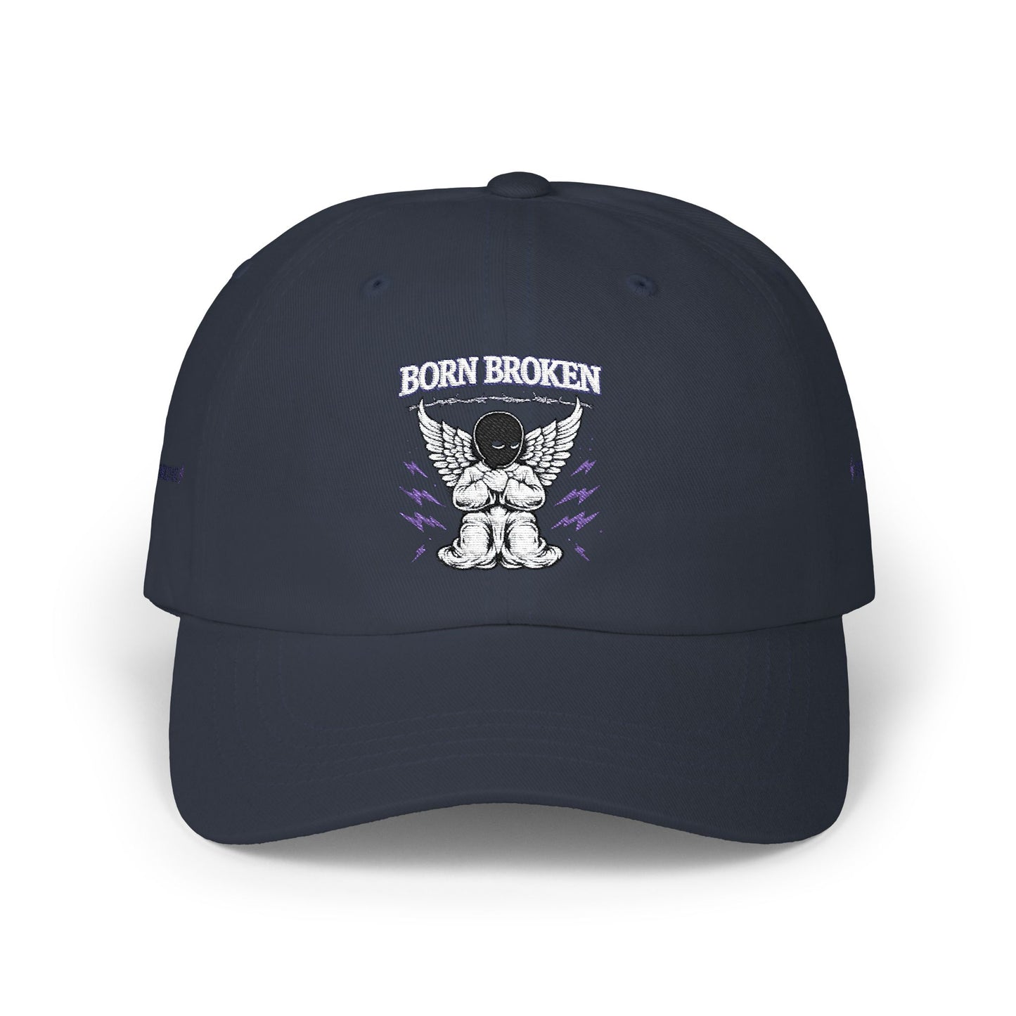Dad Cap – "Born Broken" Angel Graphic Baseball Hat