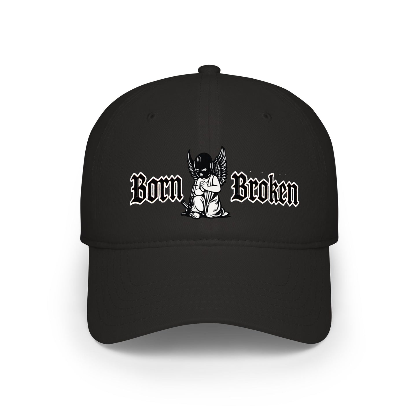 Born Broken Baseball Cap – Gothic Angel Low Profile Hat