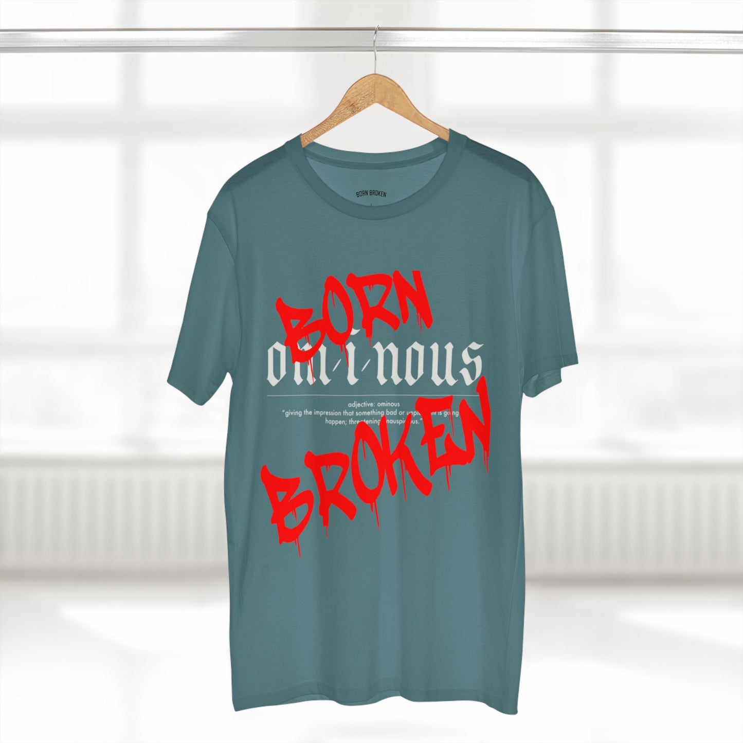 T-Shirt — Ominous Graphic Tee “Fuck the World” Red Streetwear