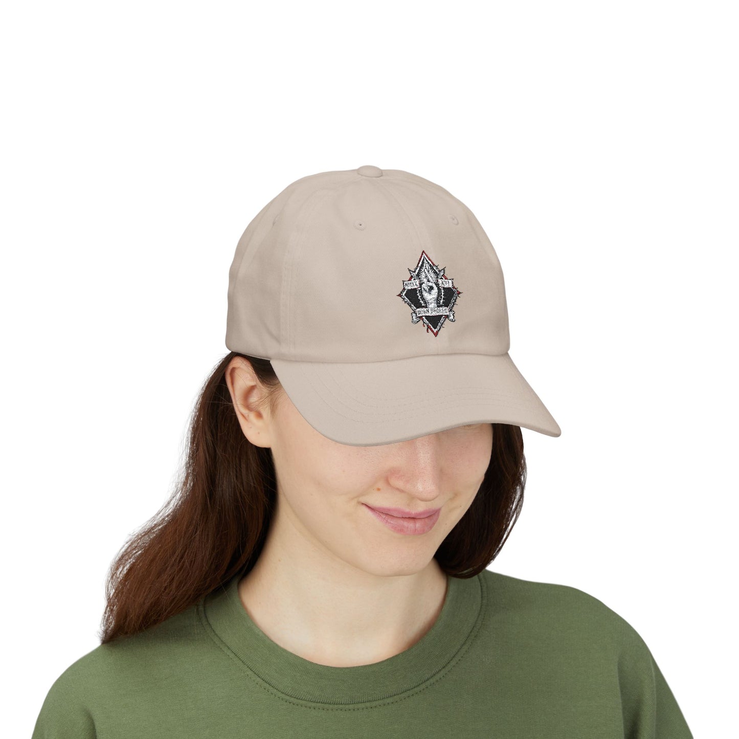 Classic Dad Cap — Minimalist Crest Embroidered Baseball Hat