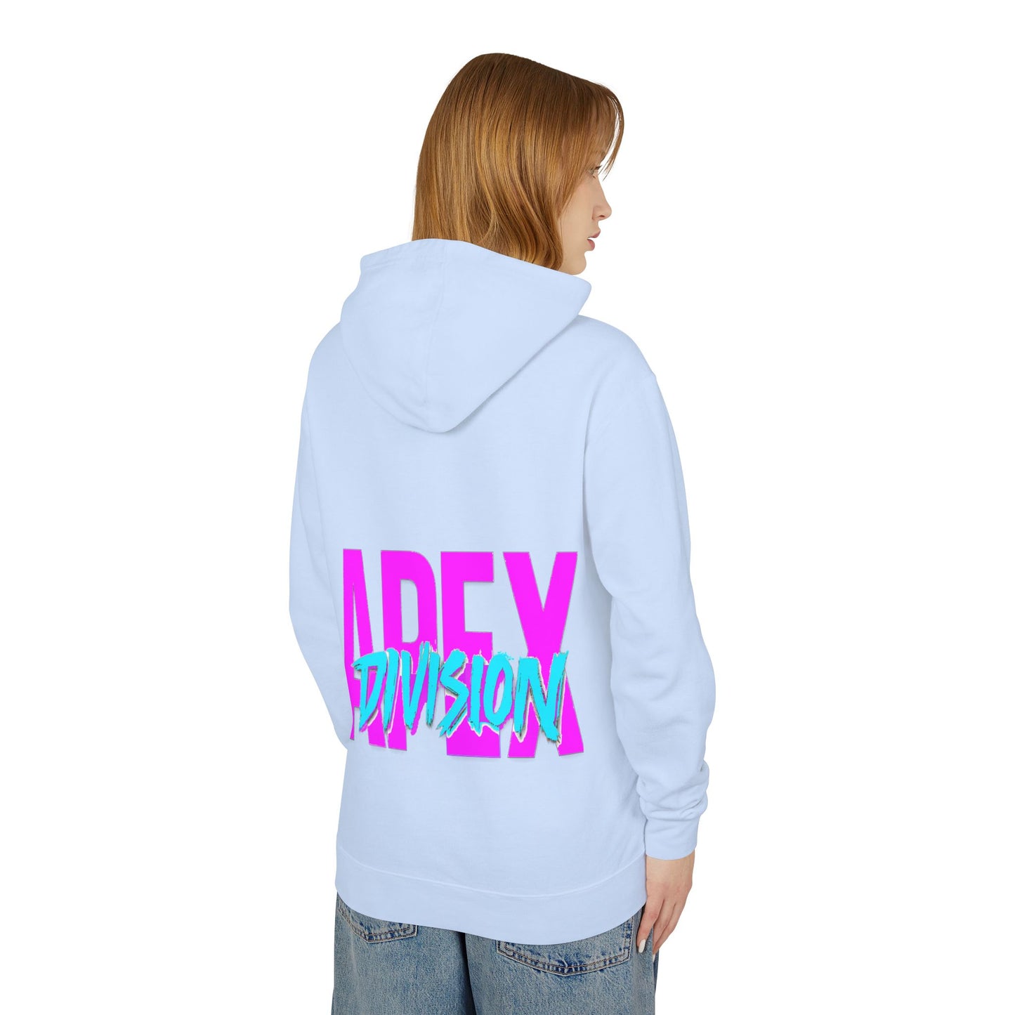 Apex Division Hooded Sweatshirt — Retro Neon Logo Hoodie