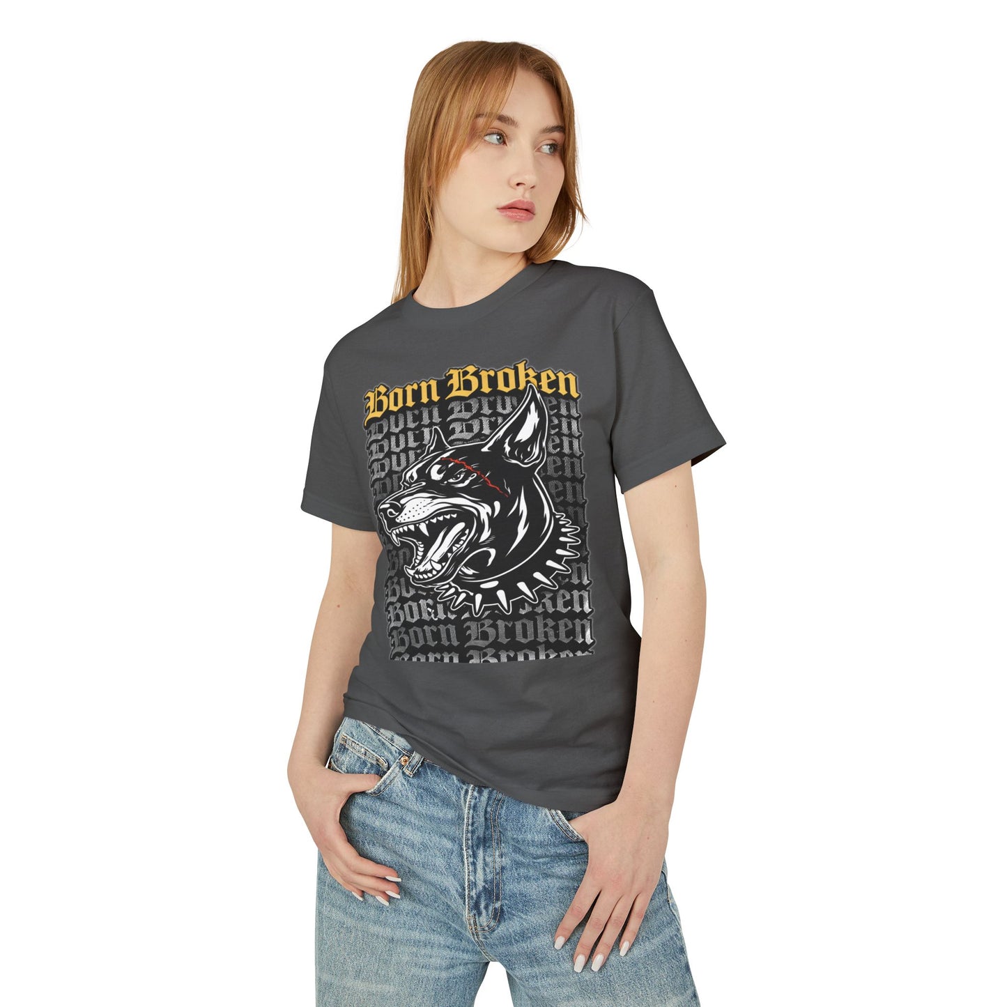 BORN BROKEN - DOBERMAN “No Warning” TEE