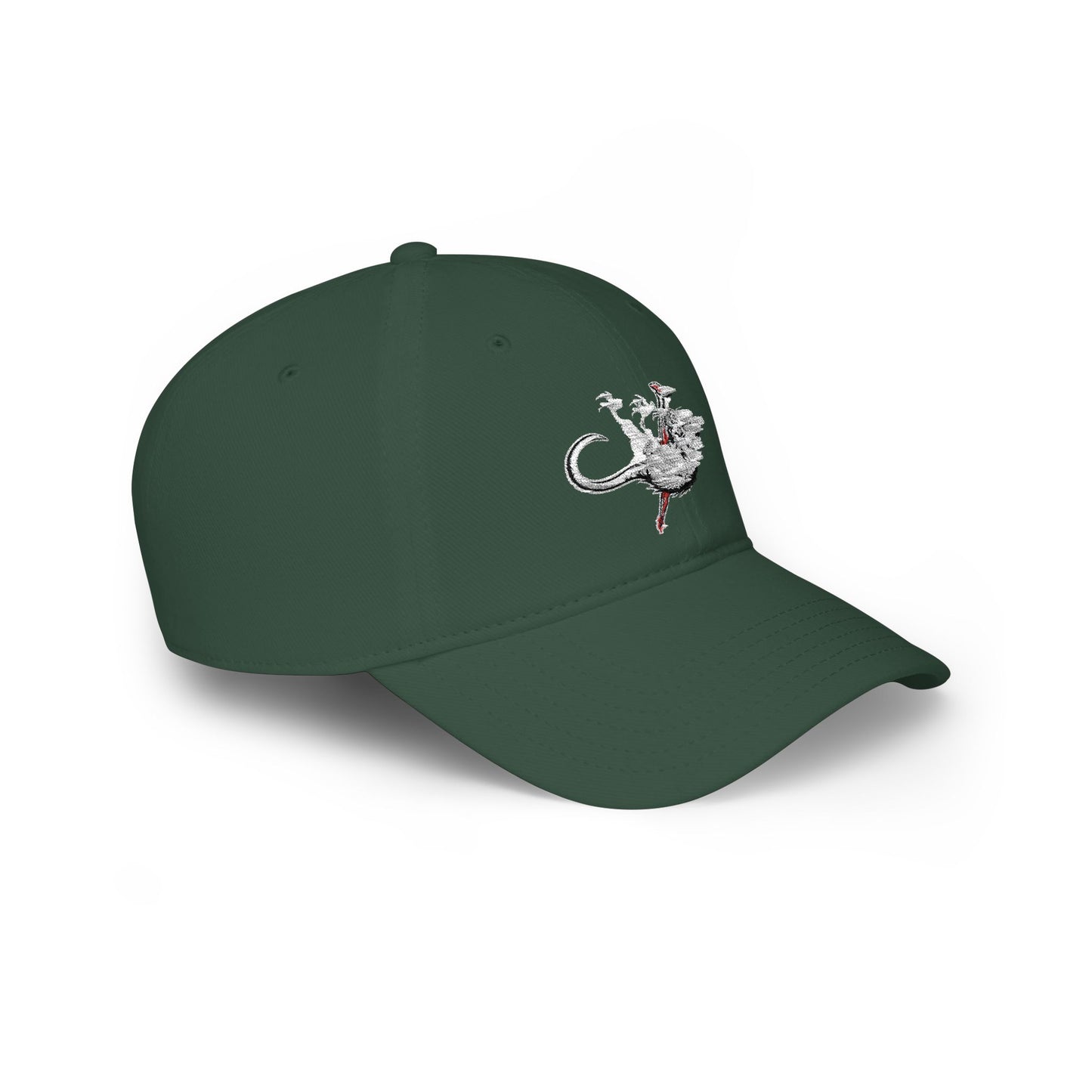 Lizard Embroidered Low Profile Baseball Cap