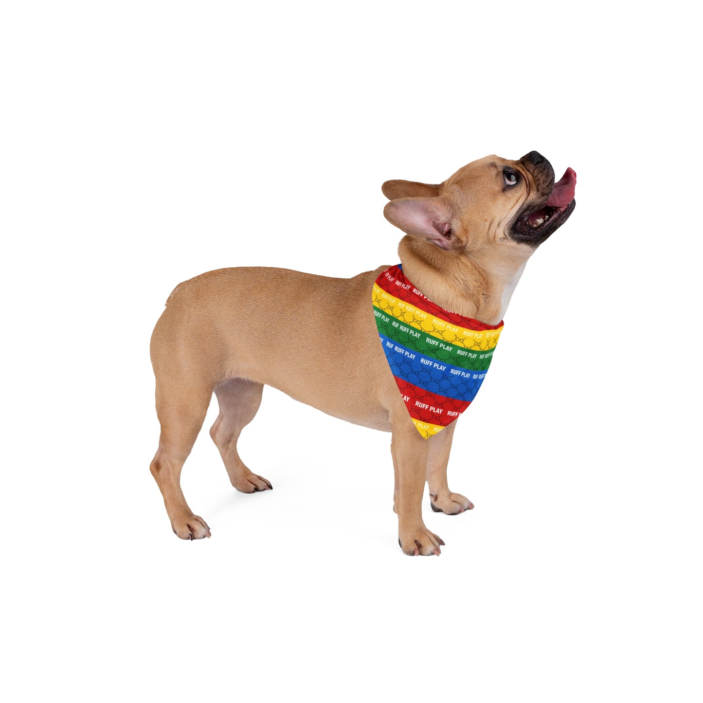 Rainbow "Ruff Play" Pet Bandana - Pride Dog Bandana
