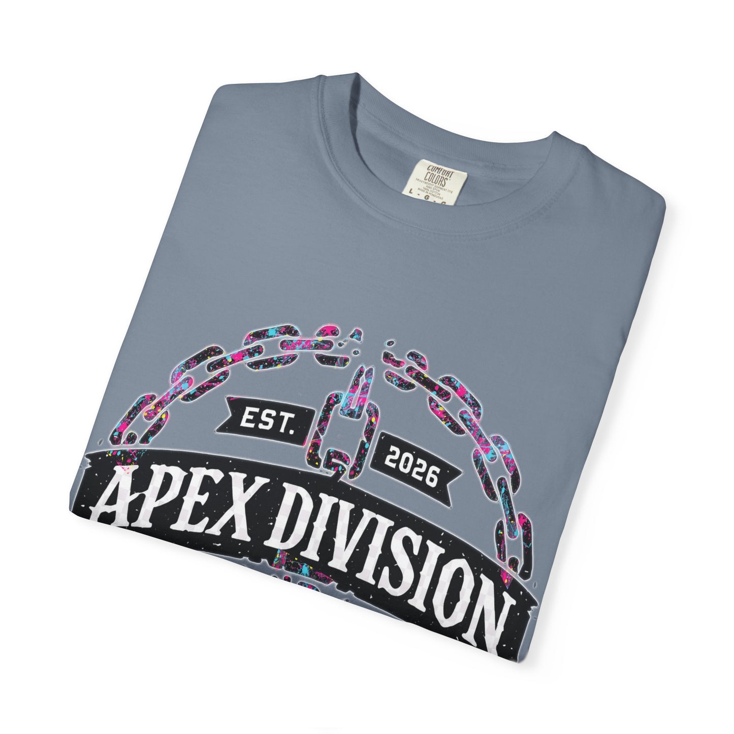 Apex Division Graphic T-Shirt — Hard Work & Determination Emblem