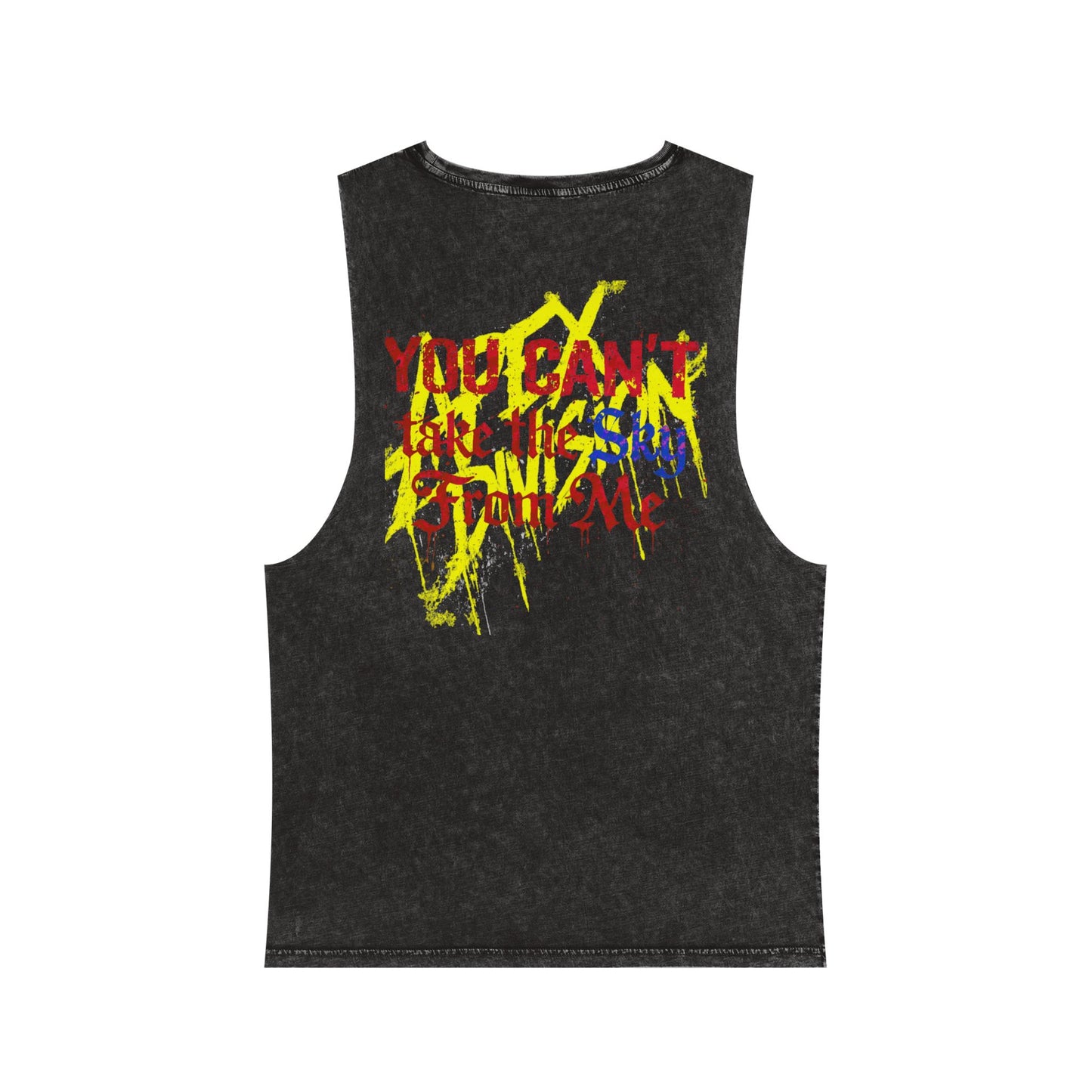 Apex Division Stonewash Tank Top — 'You Can't Kill What You Don't Own' Grunge Graphic