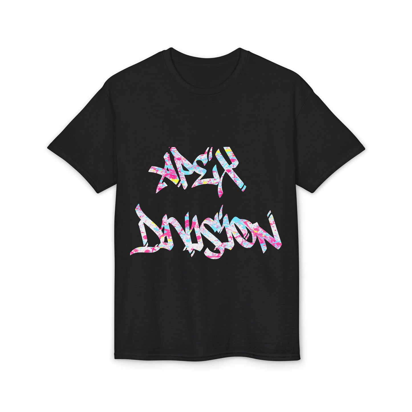 Resilient Division Graphic Tee — Colorful Motivational Back-Print Shirt