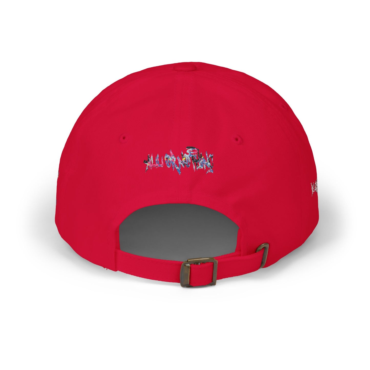 Dad Cap — Floral Graffiti 'No Division' Embroidered Baseball Hat