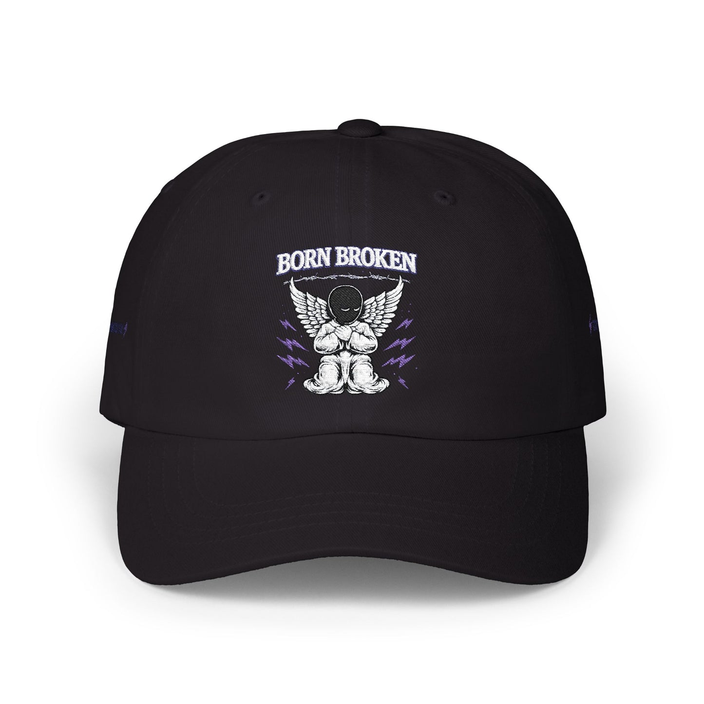 Dad Cap – "Born Broken" Angel Graphic Baseball Hat