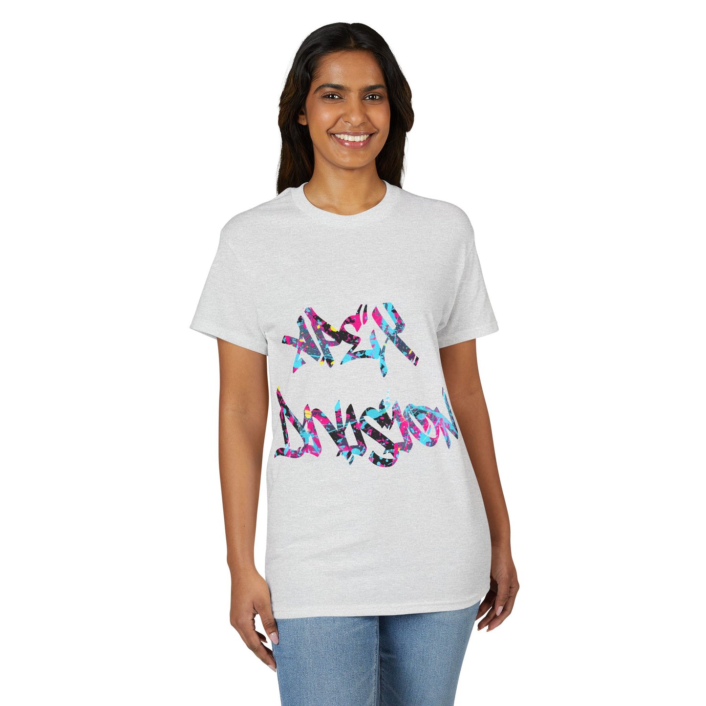 Resilient Division Graphic Tee — Colorful Motivational Back-Print Shirt