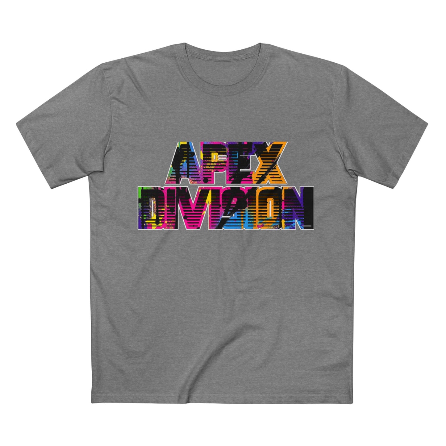 Apex Division Graphic Tee — Bold Neon Glitch 'Be Ruthless' Streetwear T-Shirt