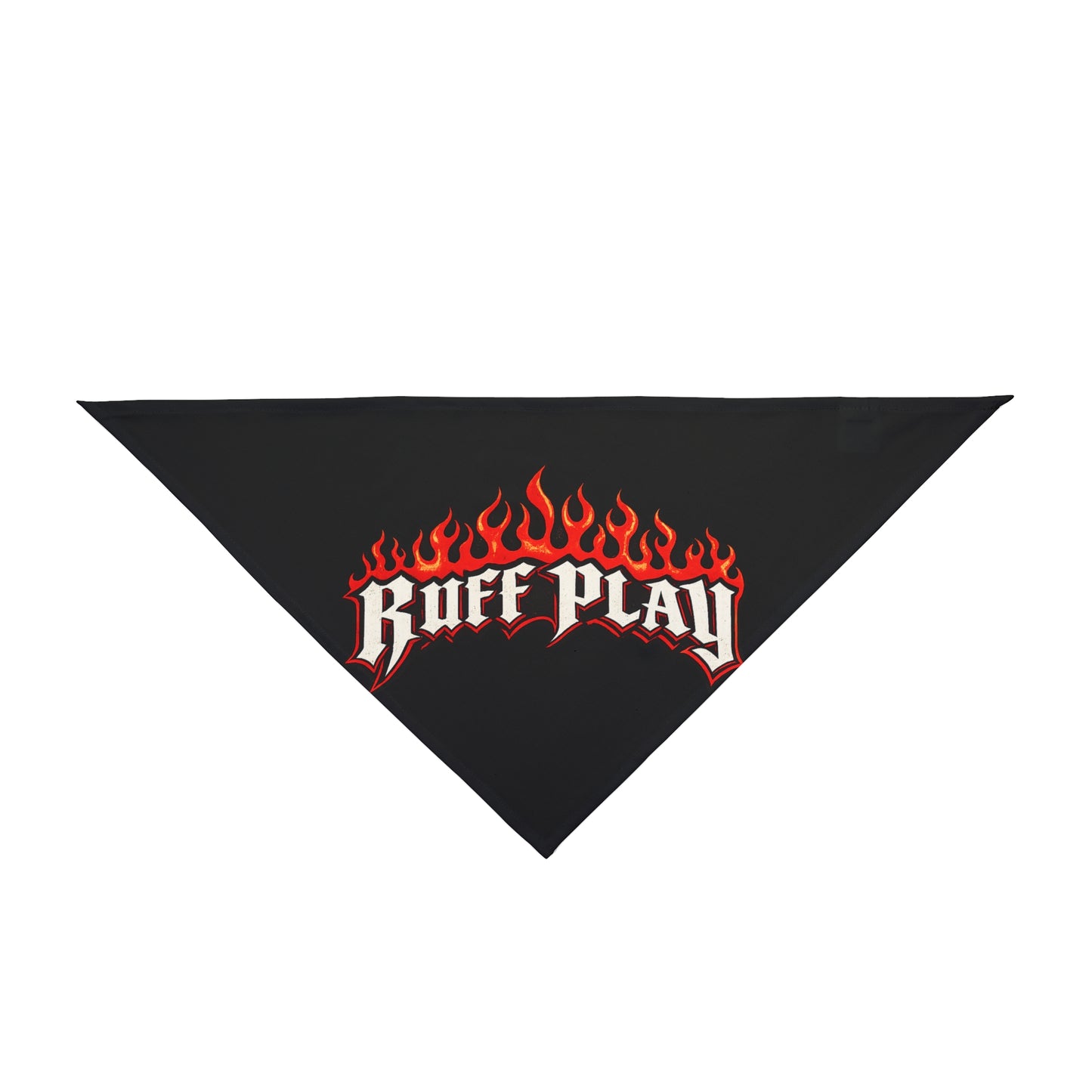 Pet Bandana — "Ruff Play" Flame Graphic Dog Bandana