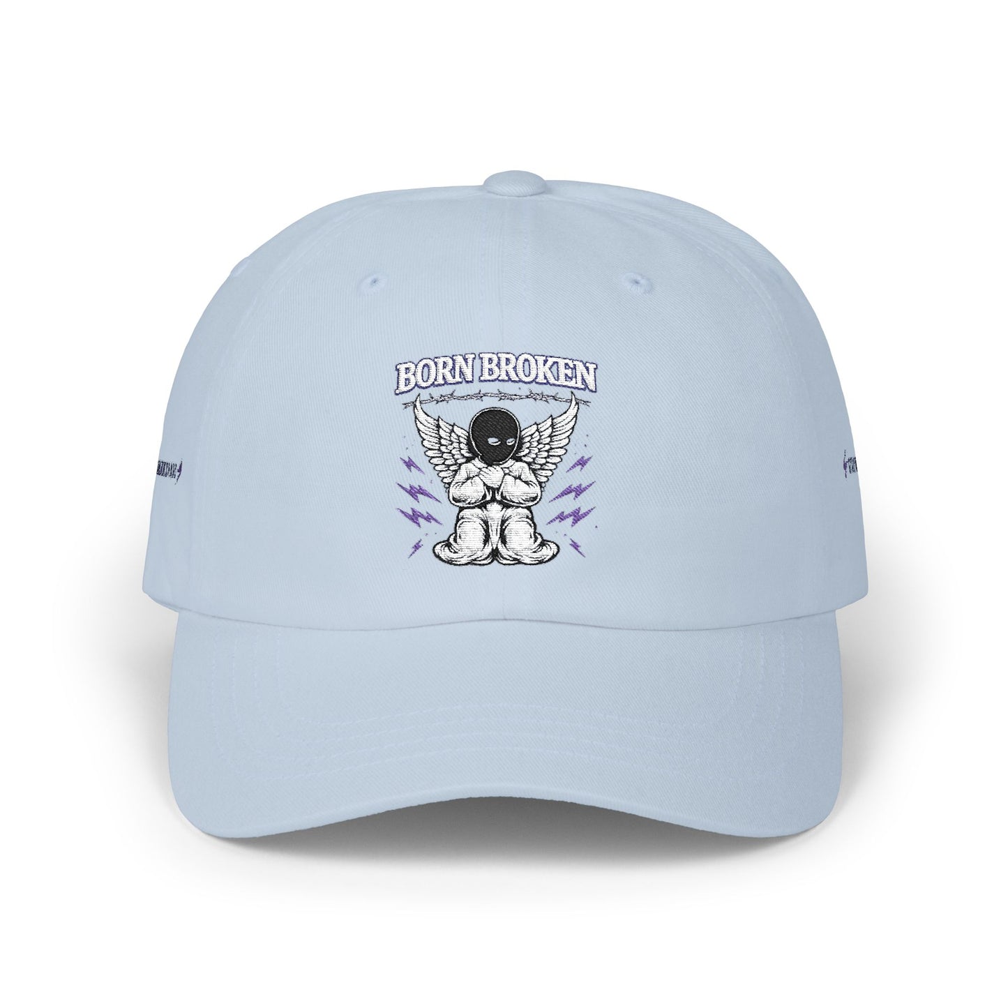 Dad Cap – "Born Broken" Angel Graphic Baseball Hat