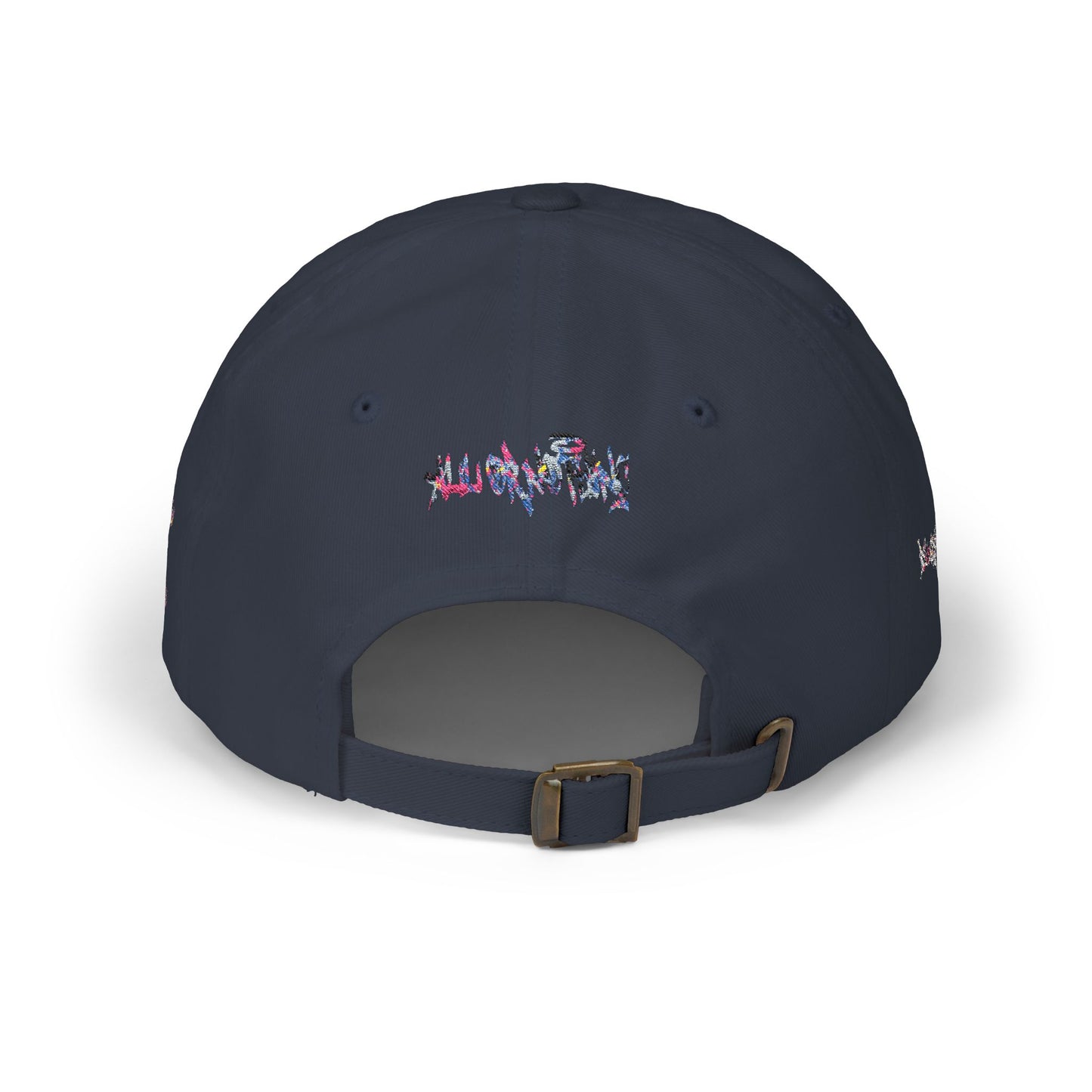 Dad Cap — Floral Graffiti 'No Division' Embroidered Baseball Hat