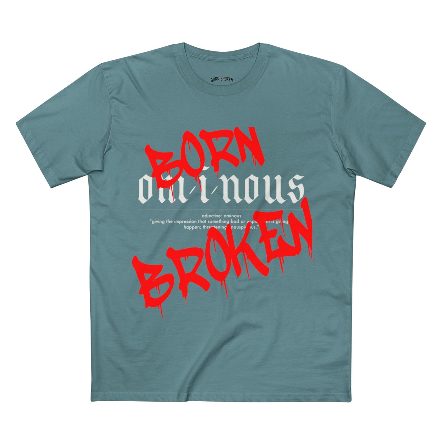 T-Shirt — Ominous Graphic Tee “Fuck the World” Red Streetwear