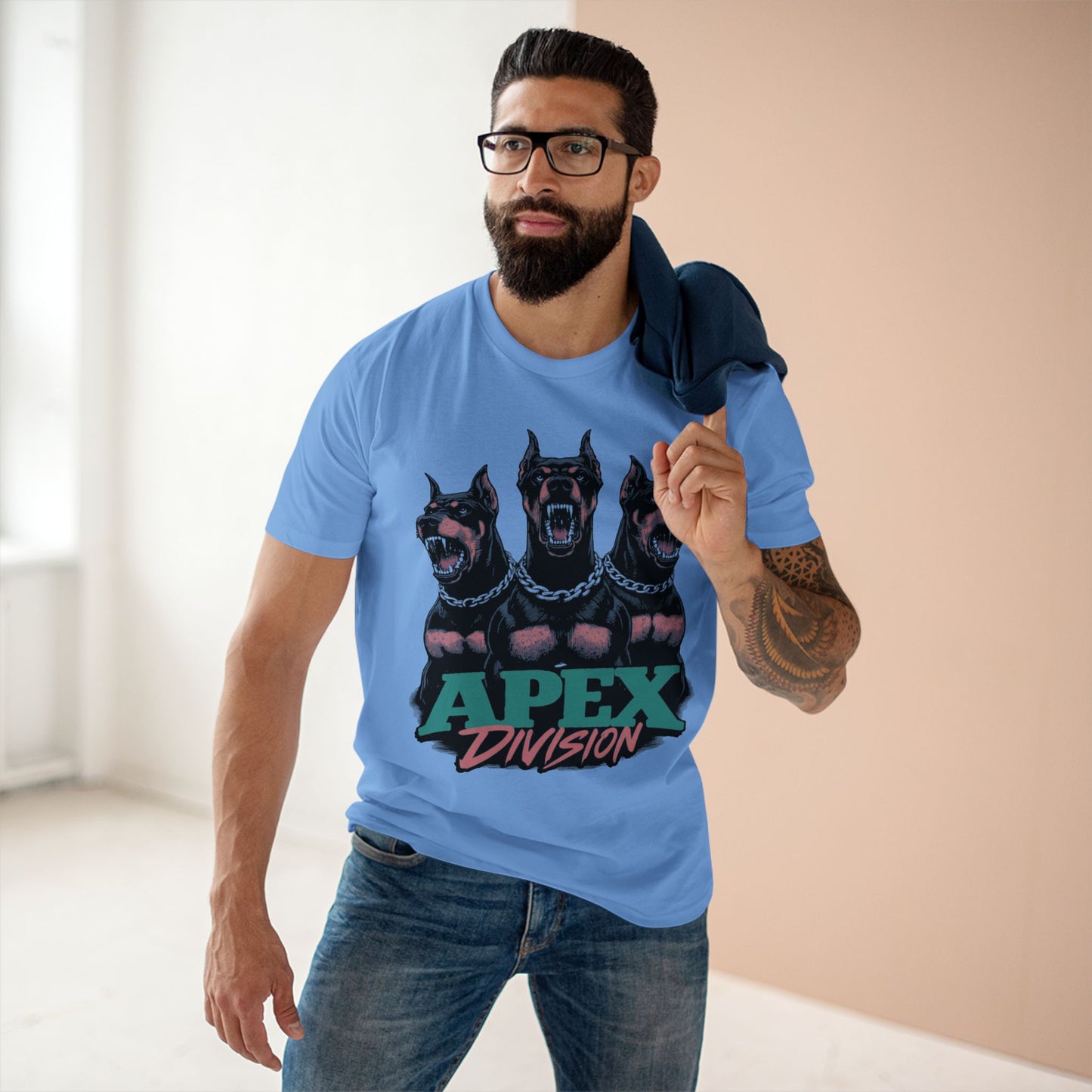 Apex Division Doberman Graphic Tee — "Dogs Gotta Eat" Streetwear T‑Shirt