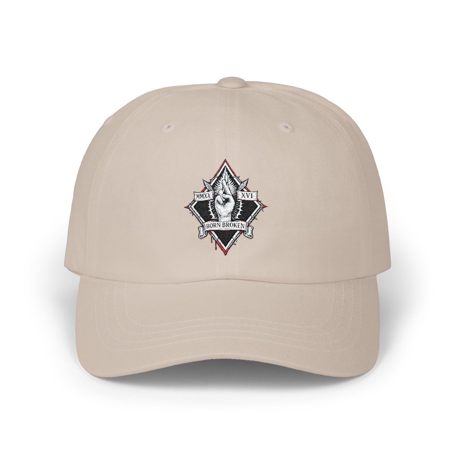 Classic Dad Cap — Minimalist Crest Embroidered Baseball Hat