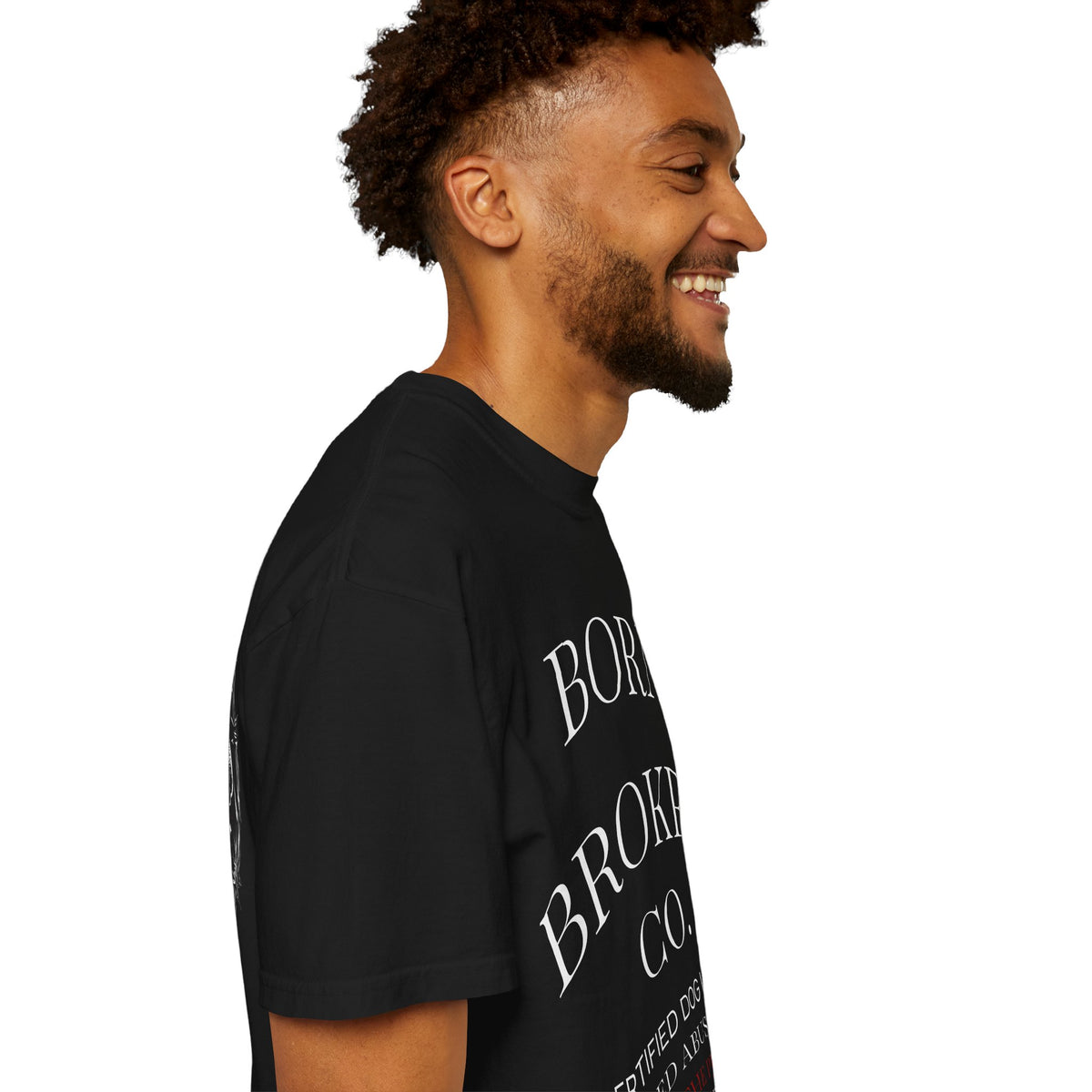 Born Broken Co. Graphic T-Shirt — 'Fight Abuse, Not Dogs' Statement Tee