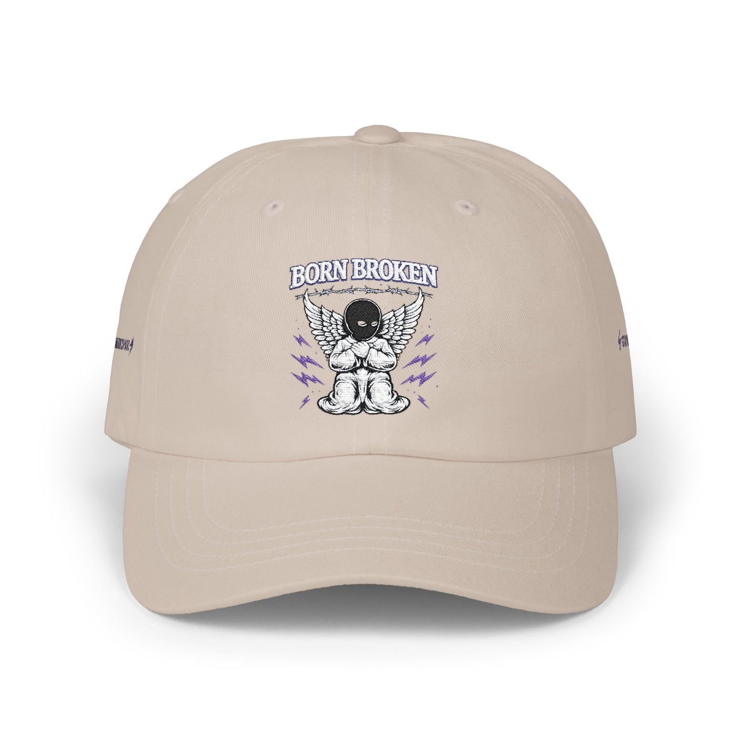 Dad Cap – "Born Broken" Angel Graphic Baseball Hat