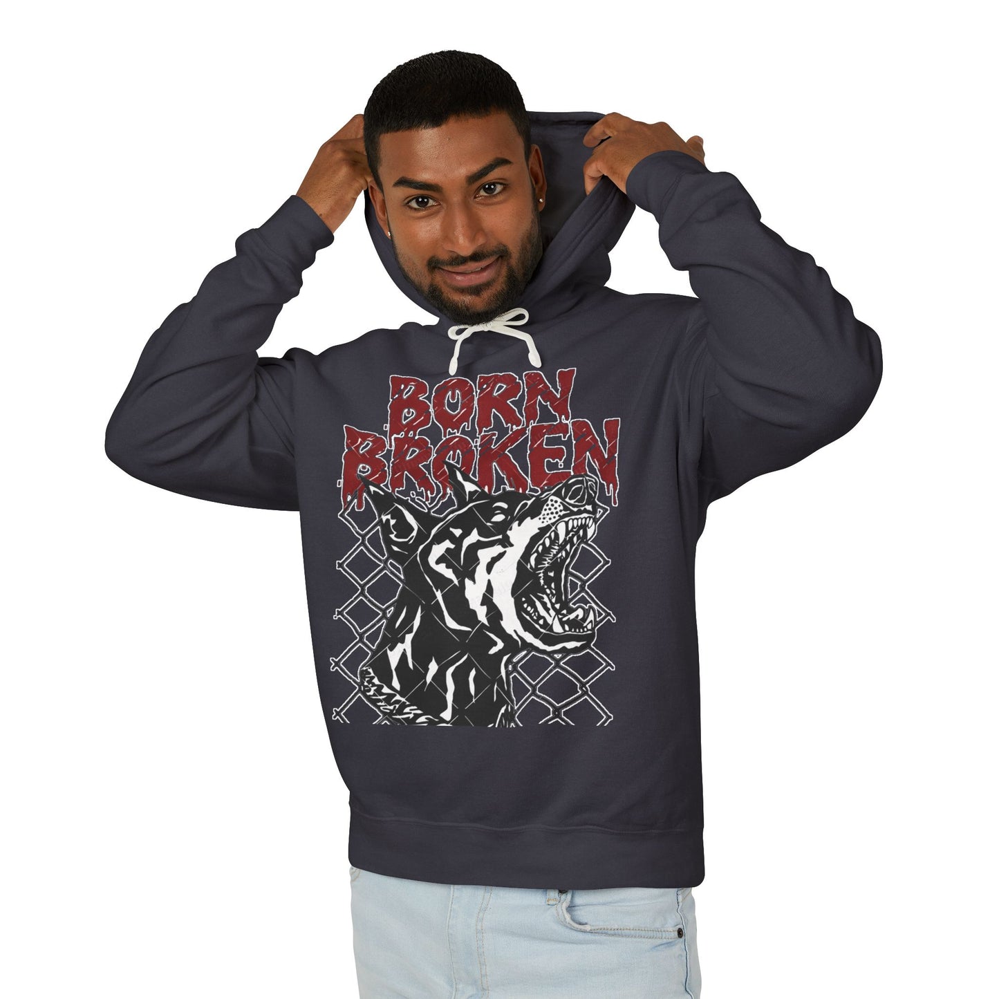 BORN BROKEN — GUARD DOG HOODIE