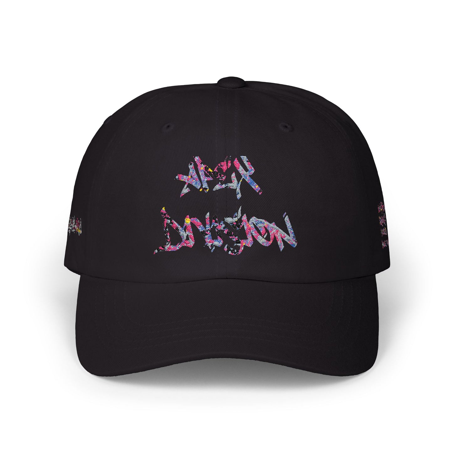 Dad Cap — Floral Graffiti 'No Division' Embroidered Baseball Hat