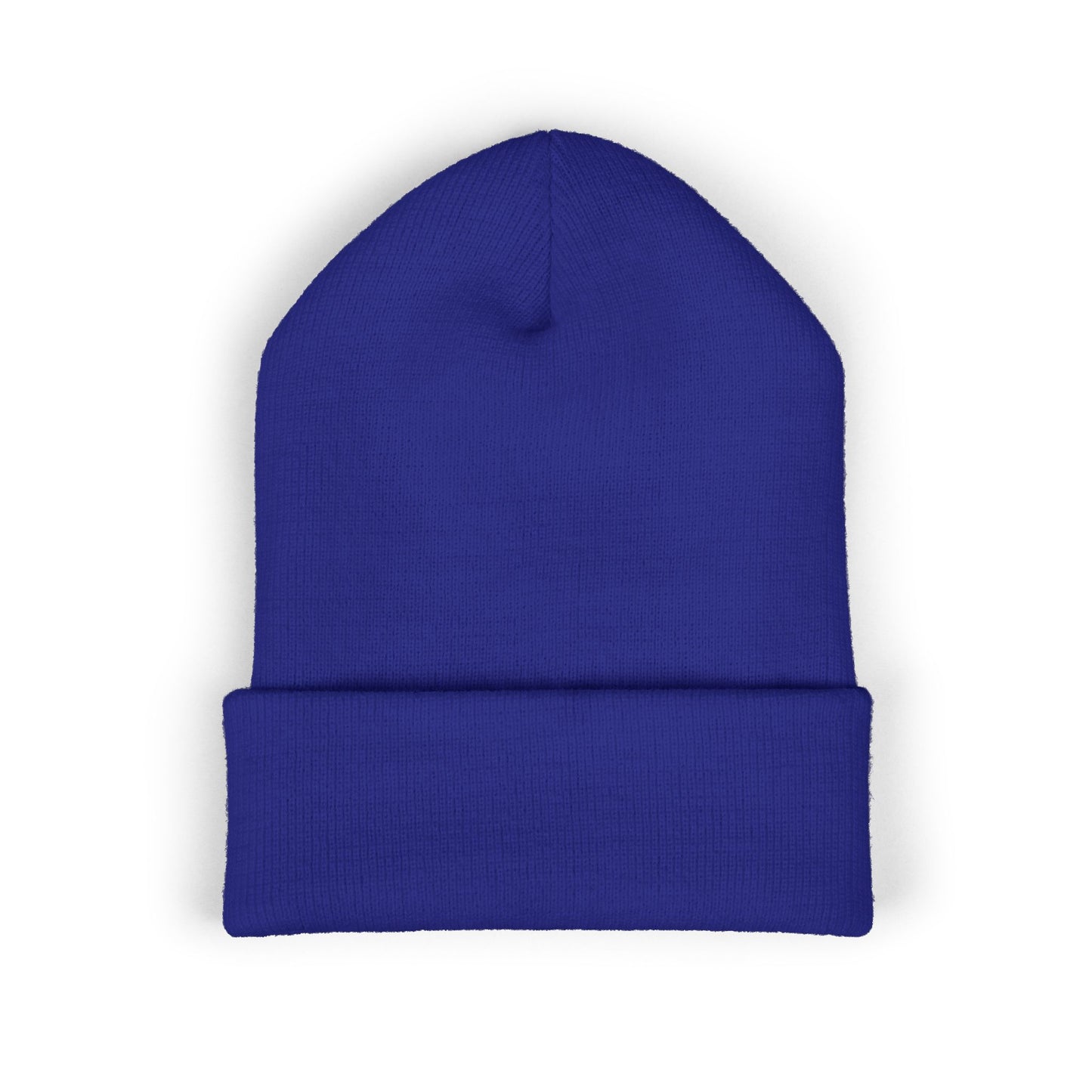 Embroidered "Rocky Biotchy" Classic Cuffed Beanie – Warm Yellow Knit Hat