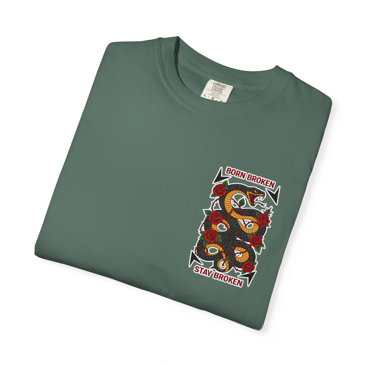 BORN BROKEN — SNAKE TEE
