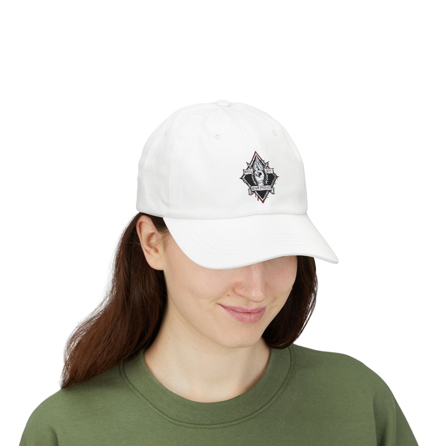 Classic Dad Cap — Minimalist Crest Embroidered Baseball Hat