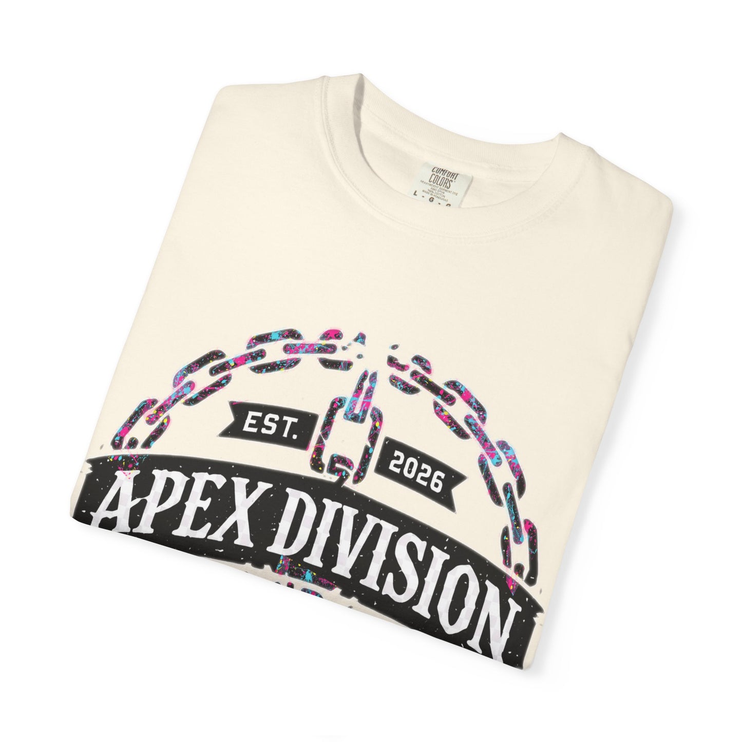 Apex Division Graphic T-Shirt — Hard Work & Determination Emblem
