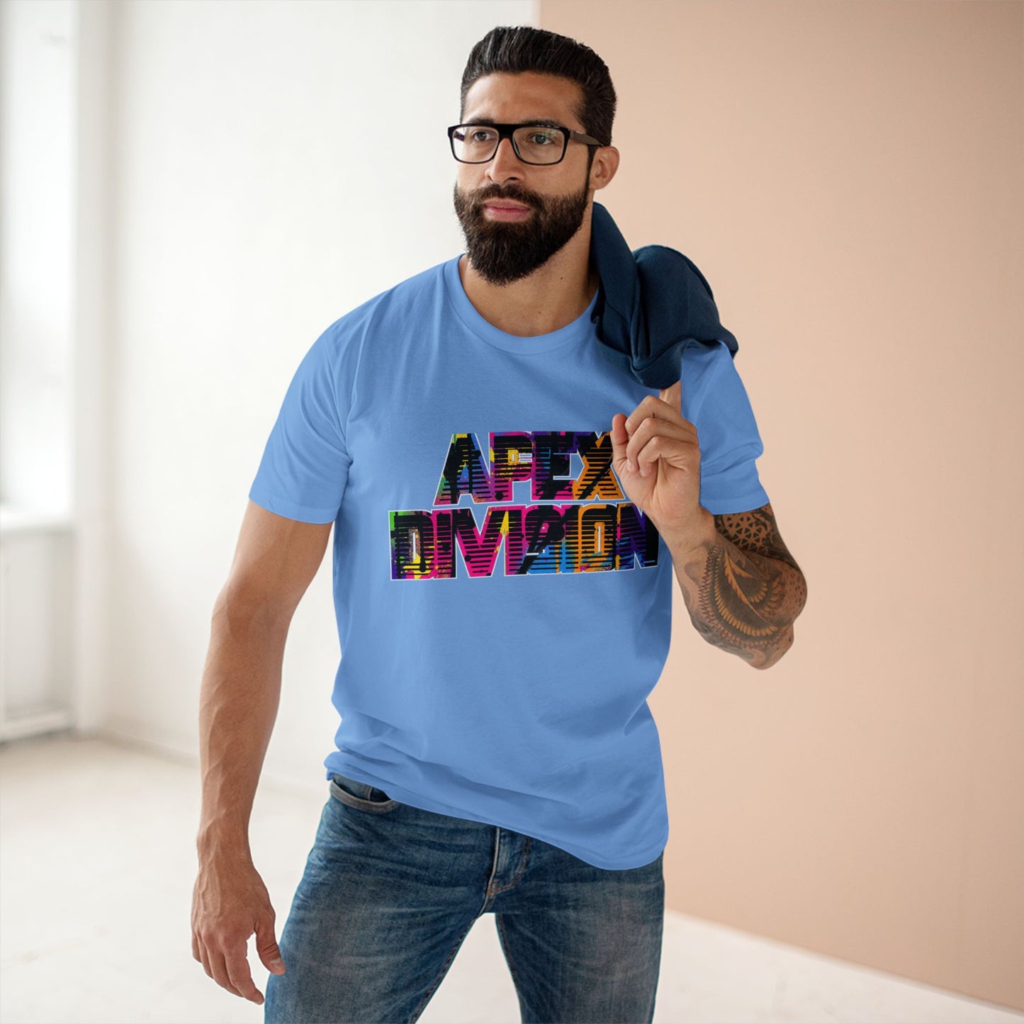 Apex Division Graphic Tee — Bold Neon Glitch 'Be Ruthless' Streetwear T-Shirt