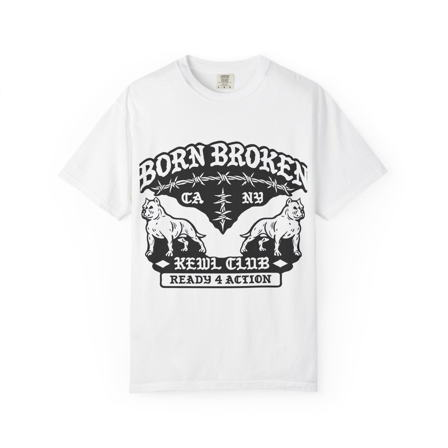 Born Broke Devil Club T-Shirt — "Ready 4 Action" Graphic Tee