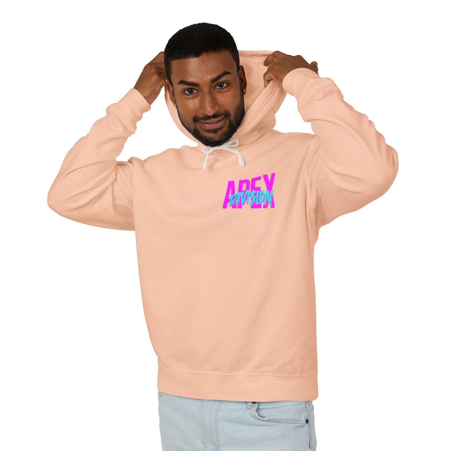 Apex Division Hooded Sweatshirt — Retro Neon Logo Hoodie