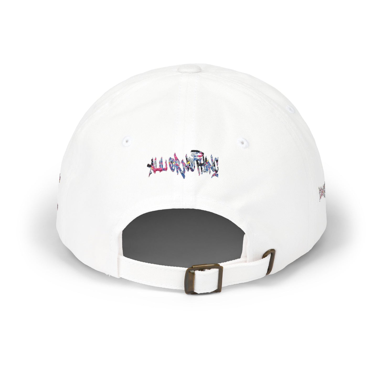 Dad Cap — Floral Graffiti 'No Division' Embroidered Baseball Hat