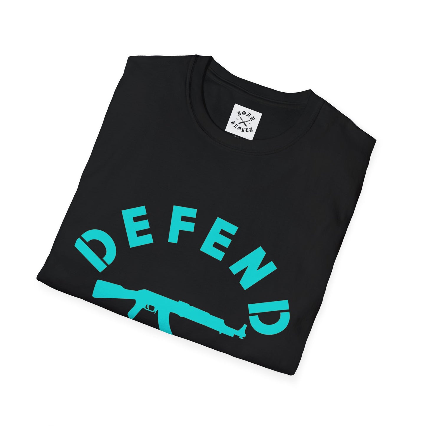 BORN BROKEN — DEFEND PUPPIES TEE