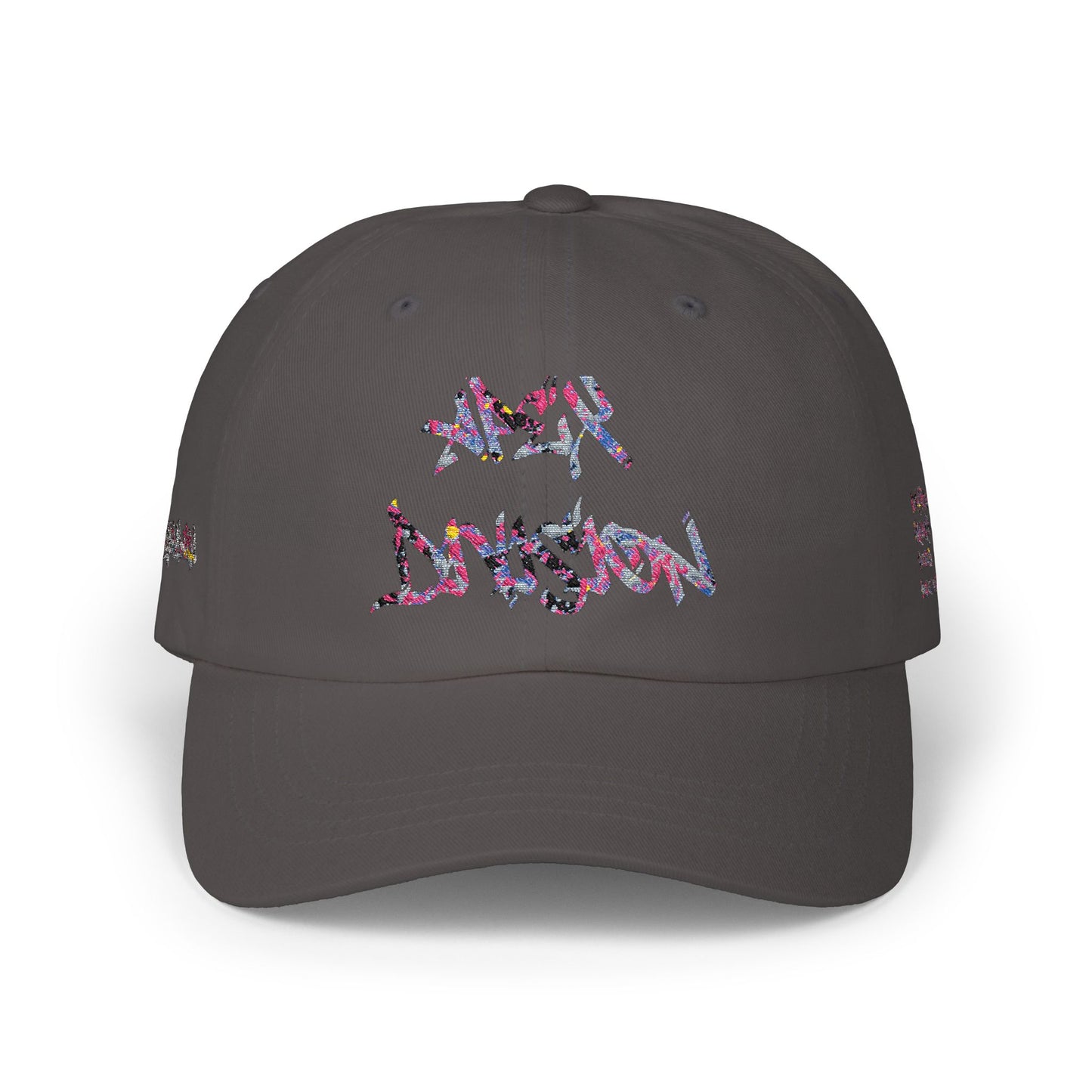 Dad Cap — Floral Graffiti 'No Division' Embroidered Baseball Hat