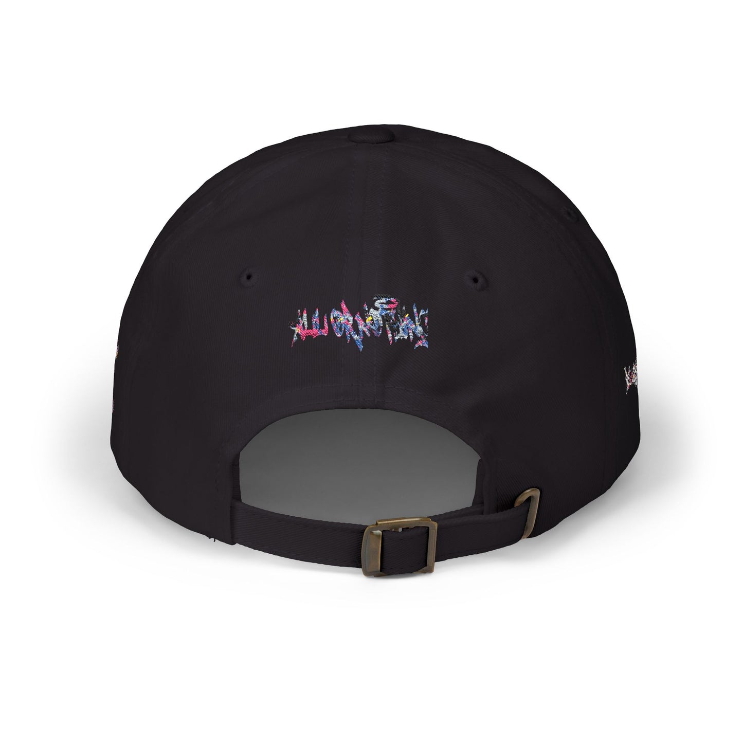 Dad Cap — Floral Graffiti 'No Division' Embroidered Baseball Hat