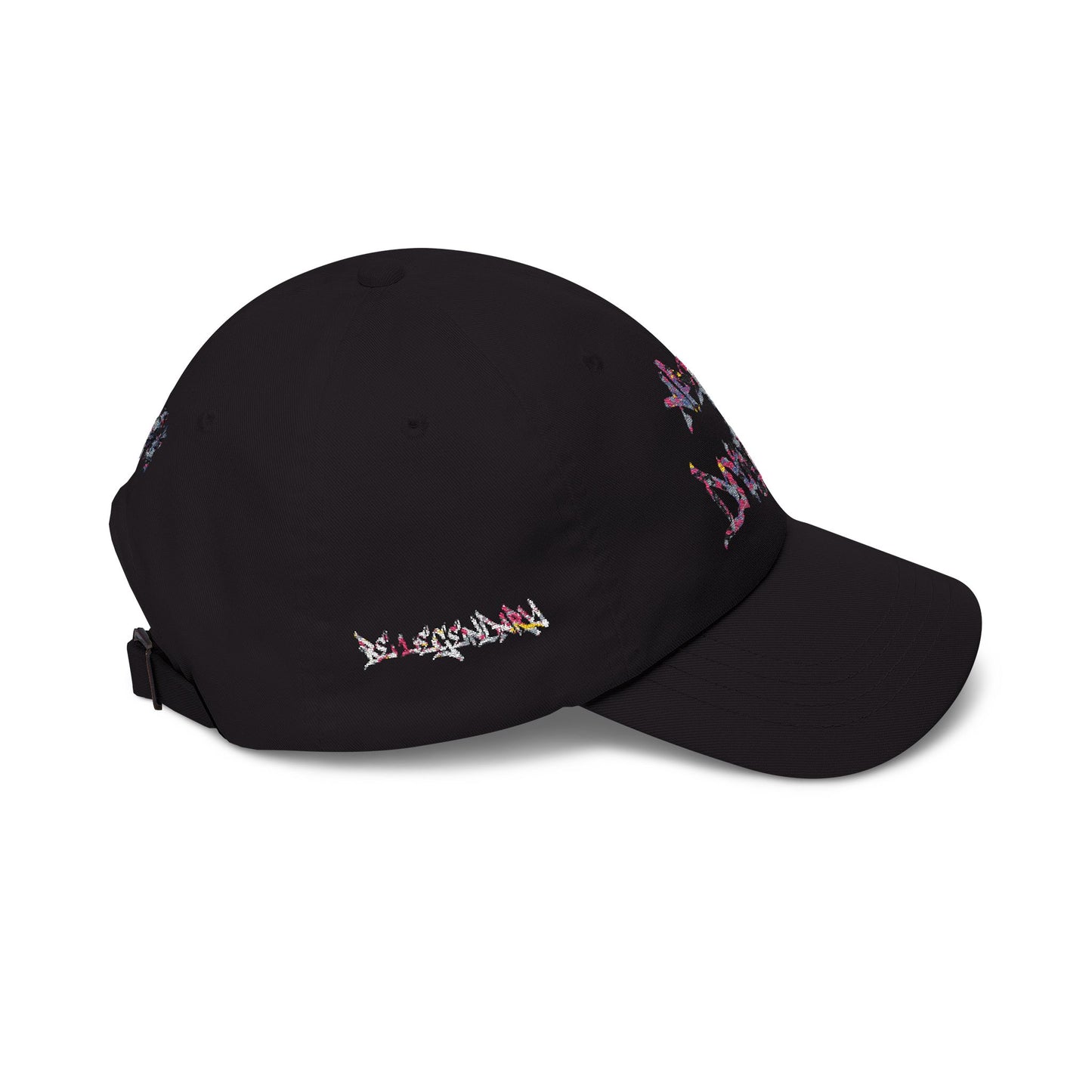 Dad Cap — Floral Graffiti 'No Division' Embroidered Baseball Hat