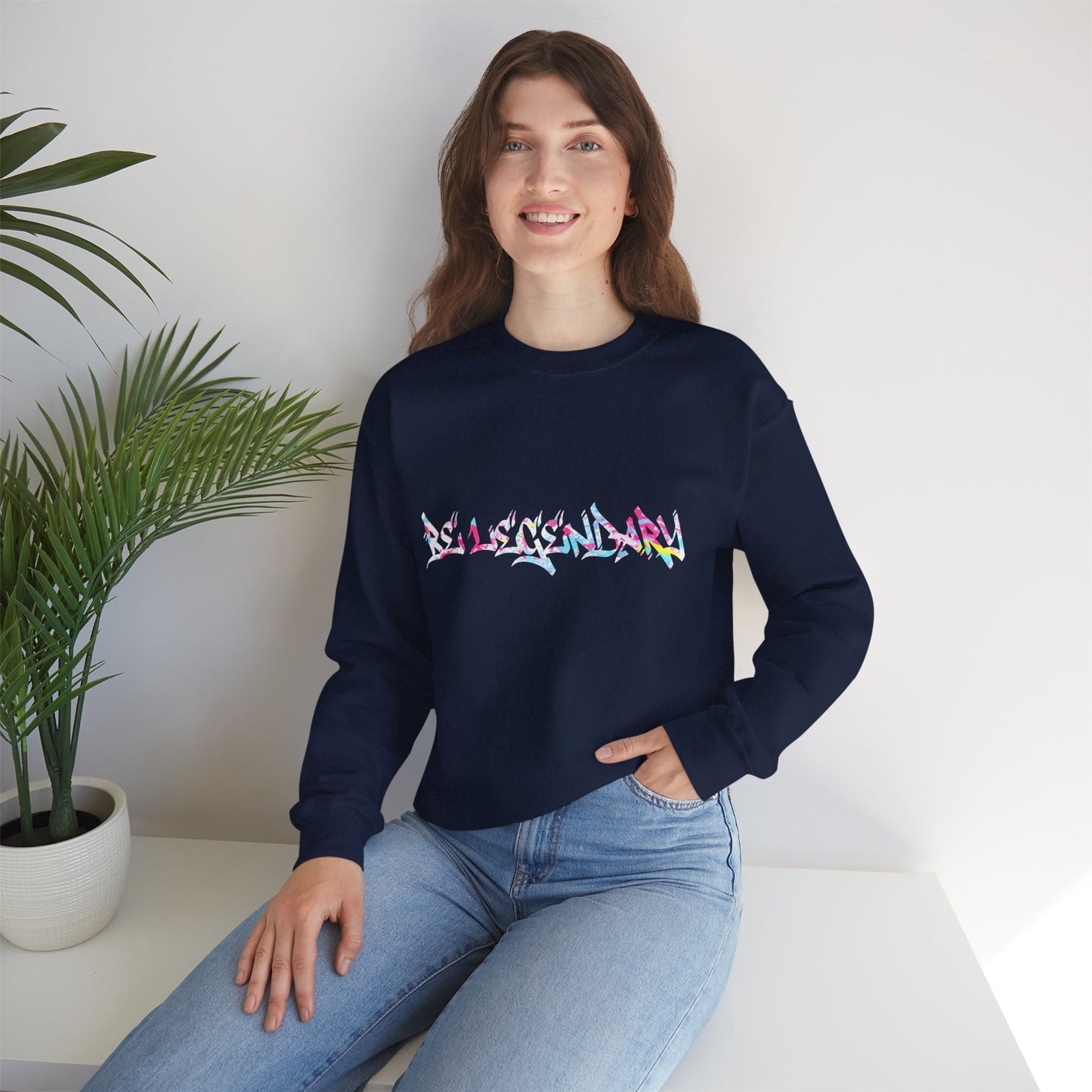 Pastel Graffiti Crewneck Sweatshirt