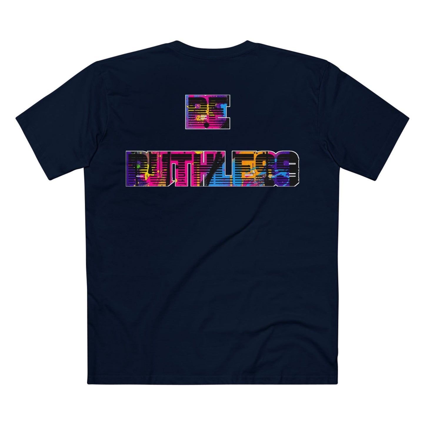 Apex Division Graphic Tee — Bold Neon Glitch 'Be Ruthless' Streetwear T-Shirt