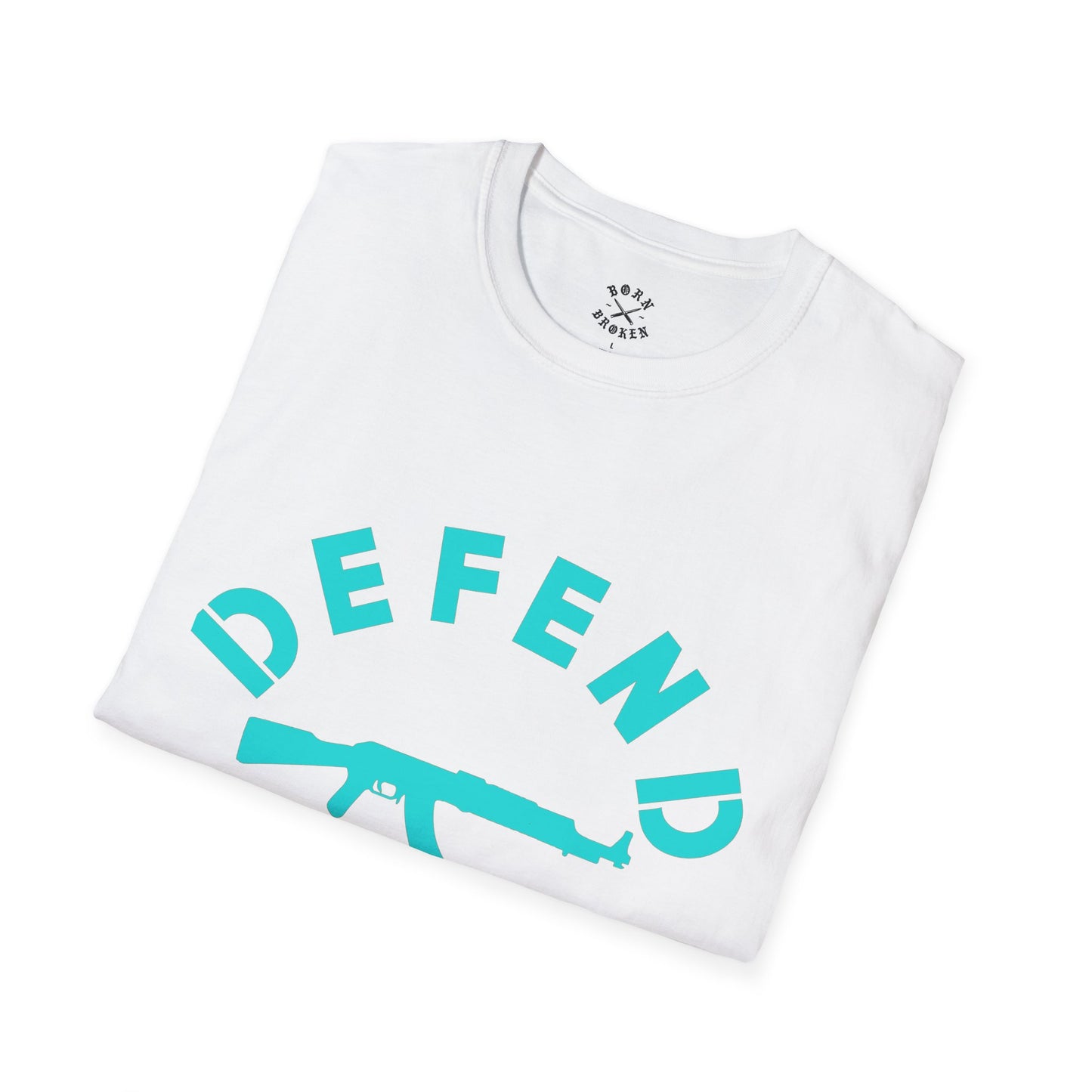 BORN BROKEN — DEFEND PUPPIES TEE