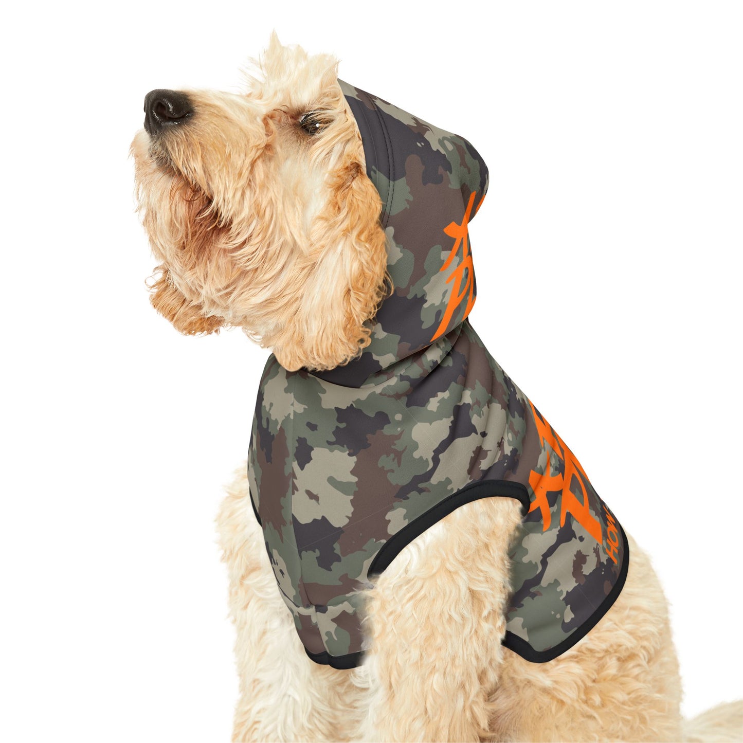 Camo "A Ruff Play" Pet Hoodie
