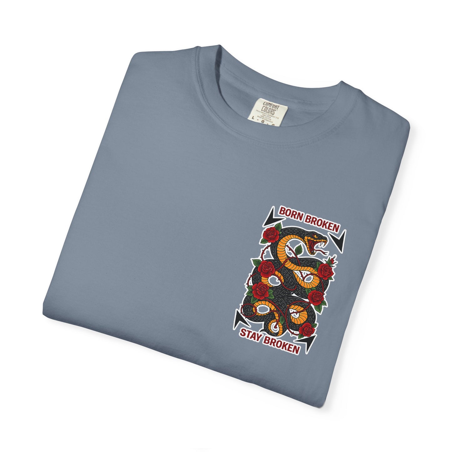 BORN BROKEN — SNAKE TEE