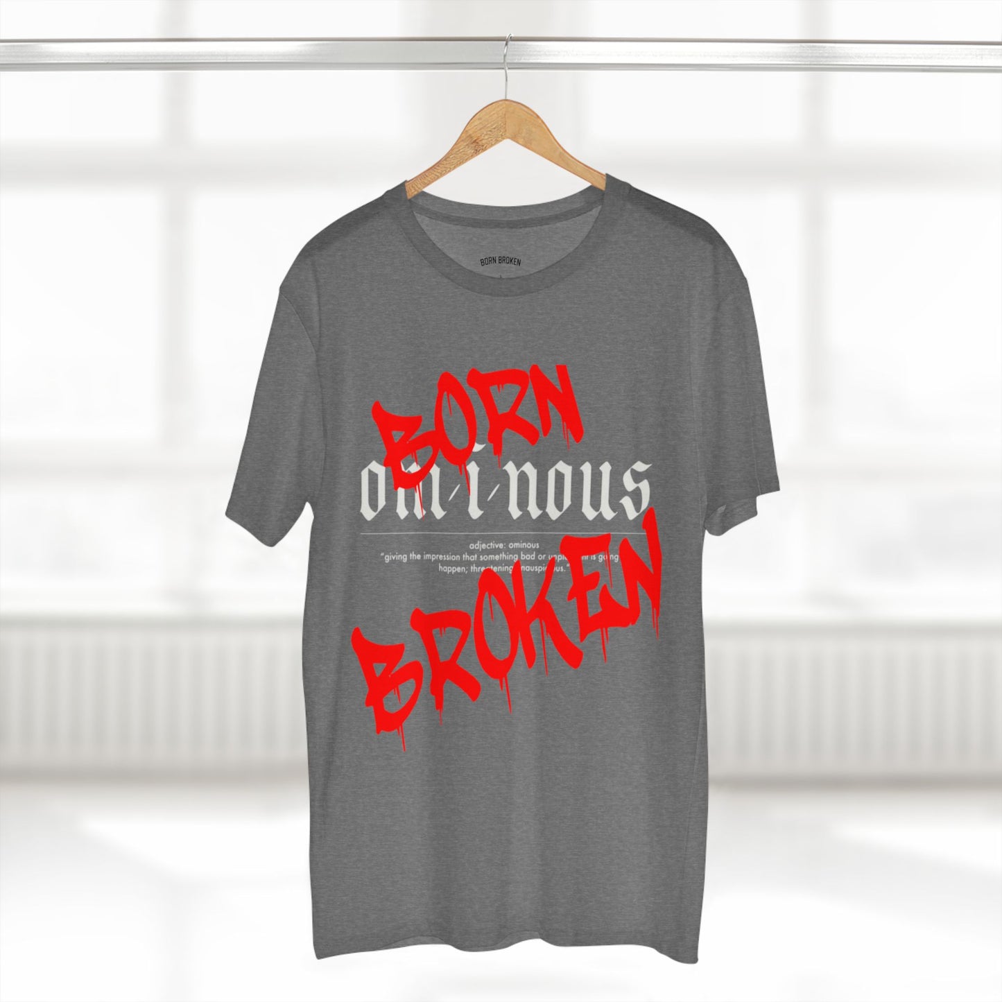 T-Shirt — Ominous Graphic Tee “Fuck the World” Red Streetwear