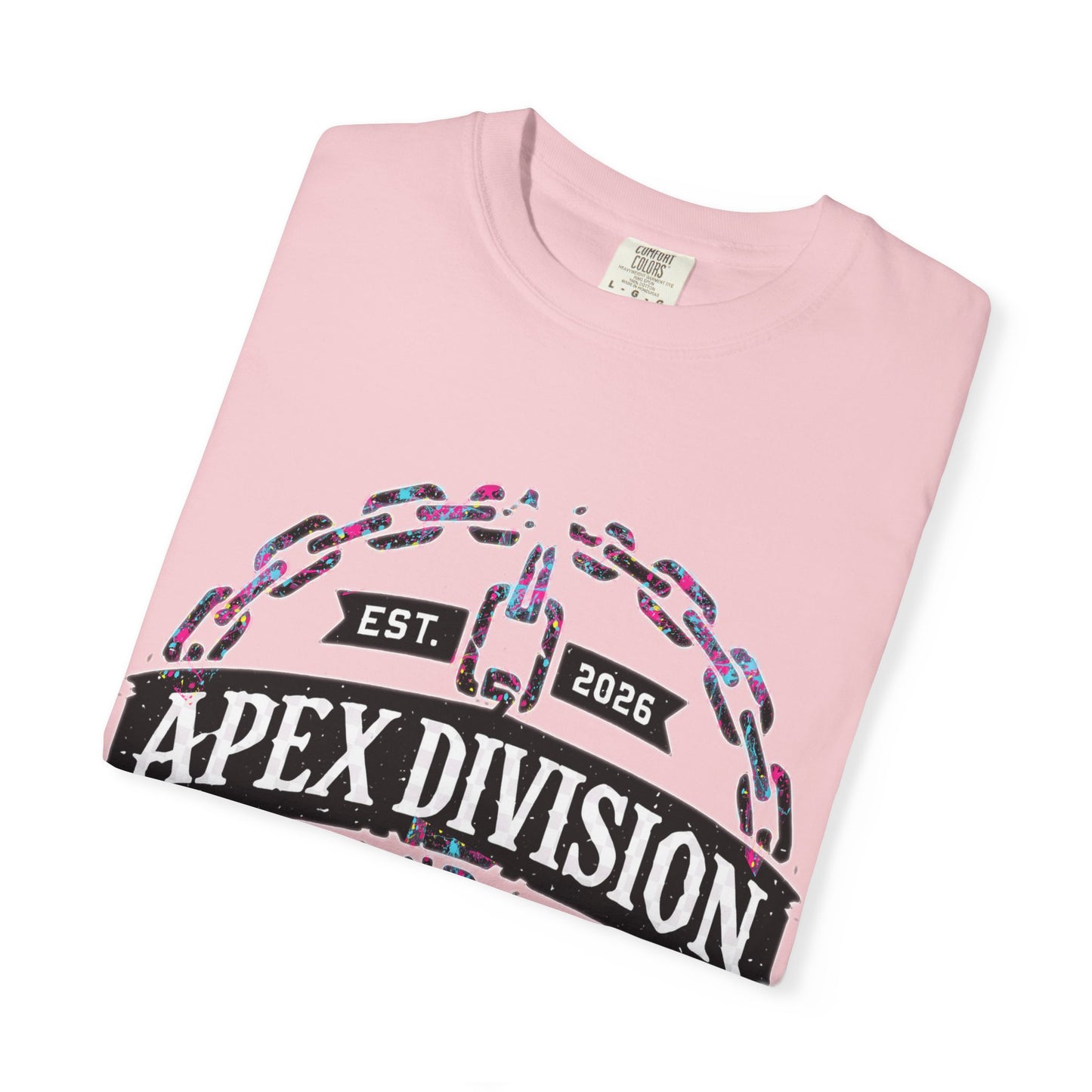 Apex Division Graphic T-Shirt — Hard Work & Determination Emblem